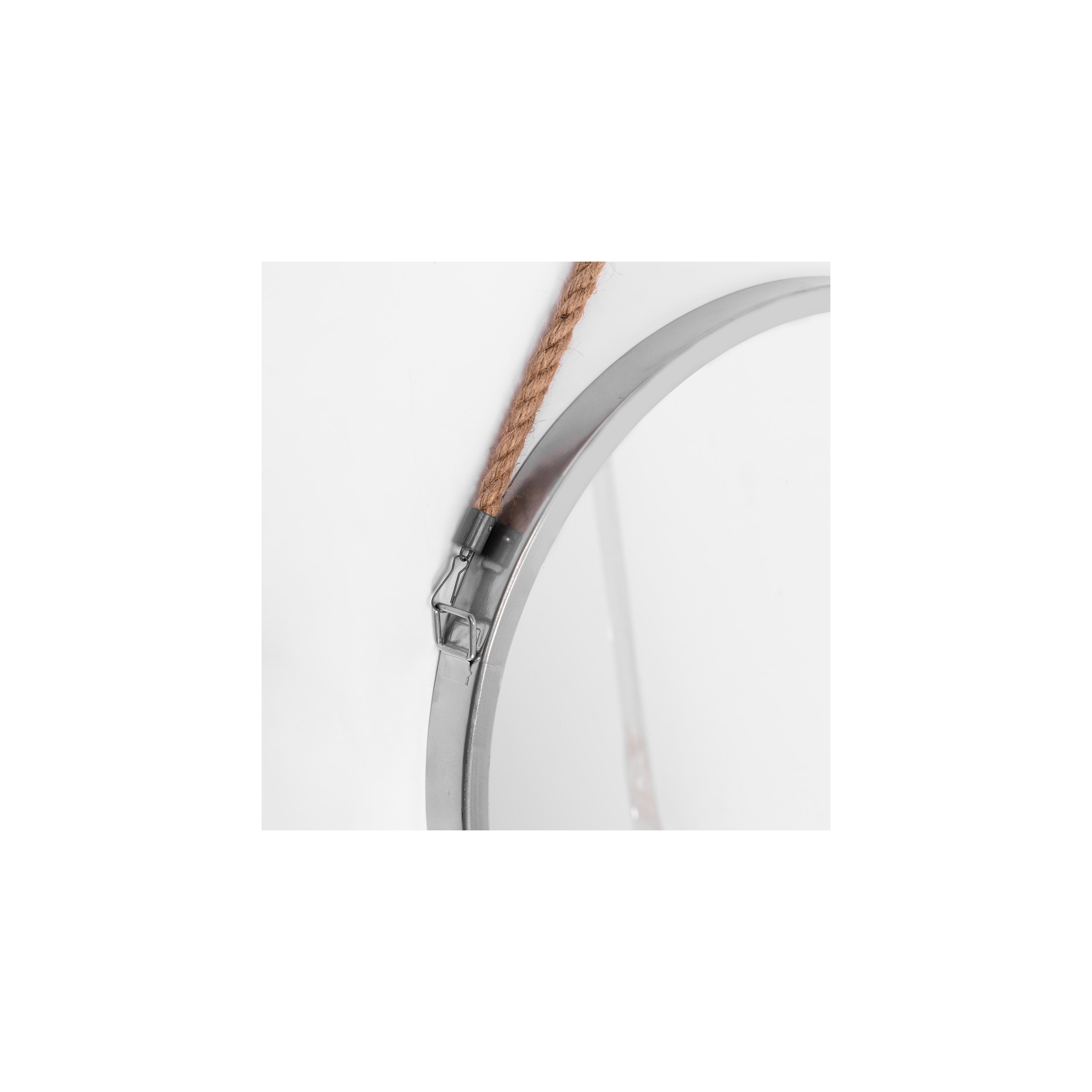 OKRUHLE ZRKADLO 40CM silver KLMH-0410S-1