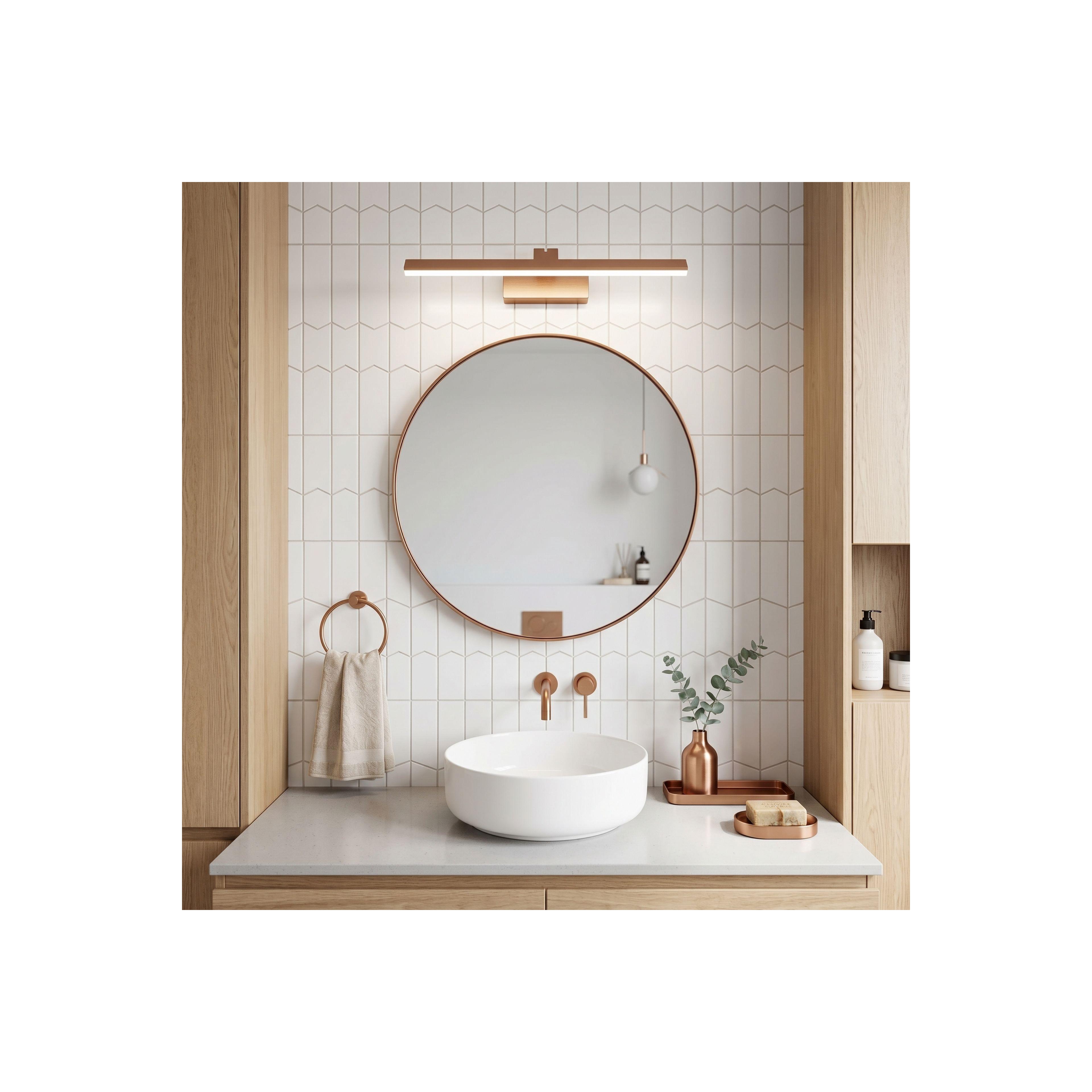 Bad LED-Wandleuchte SWE013-1W 43cm BRUSH COPPER