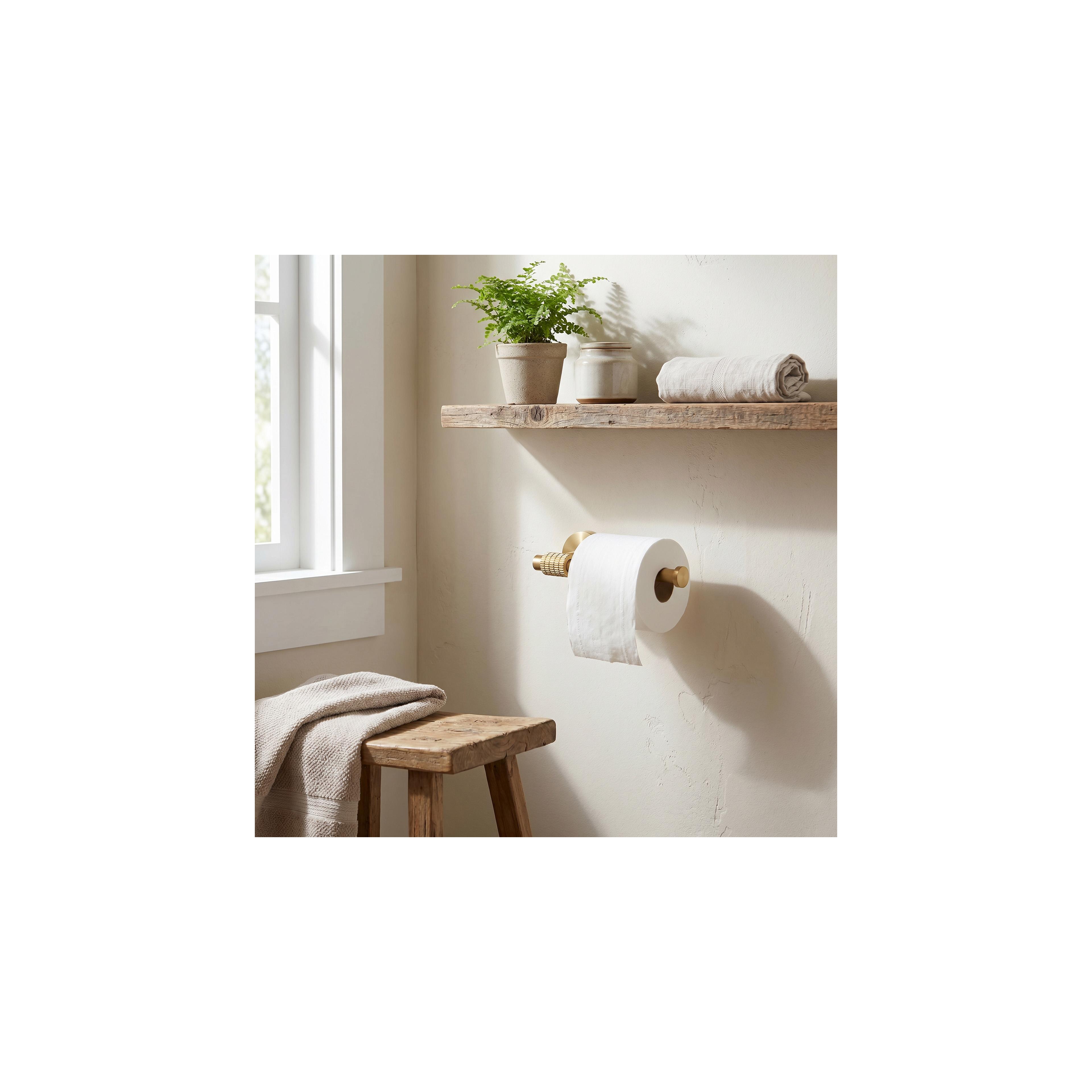 Ručka za WC papir  29105 Riwon Brush Gold