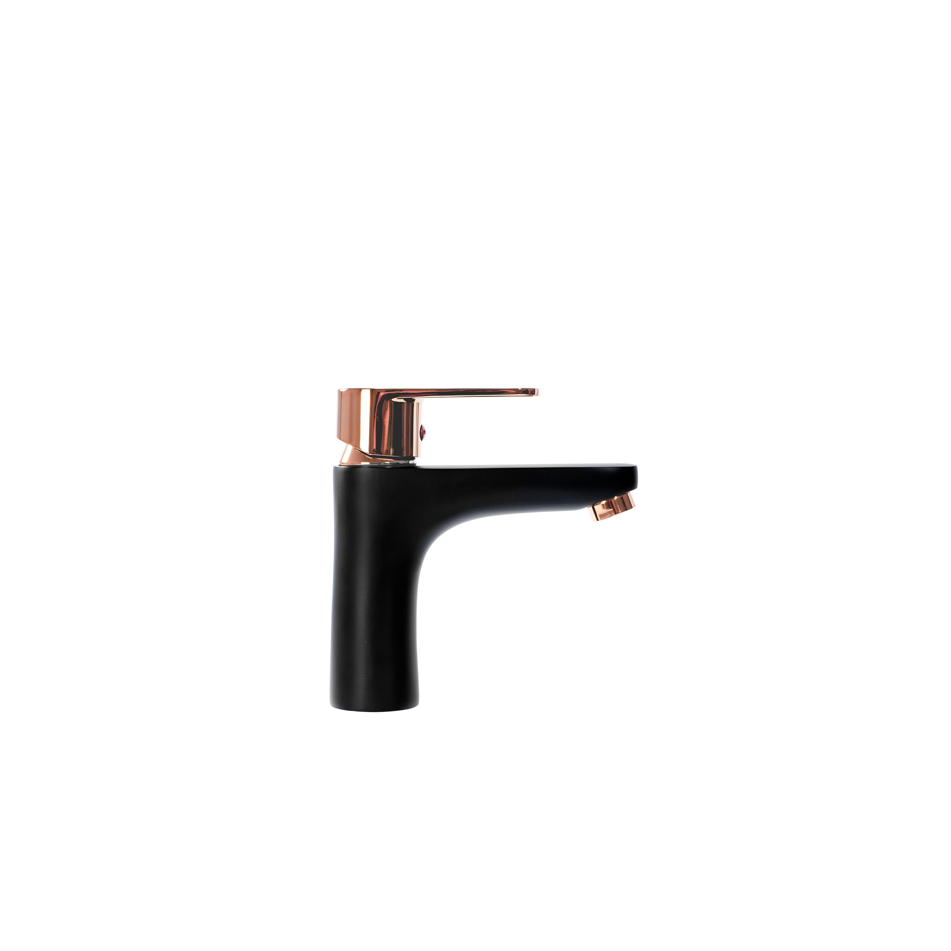 Robinet de salle de bain REA MILD Black Rose-Gold Low