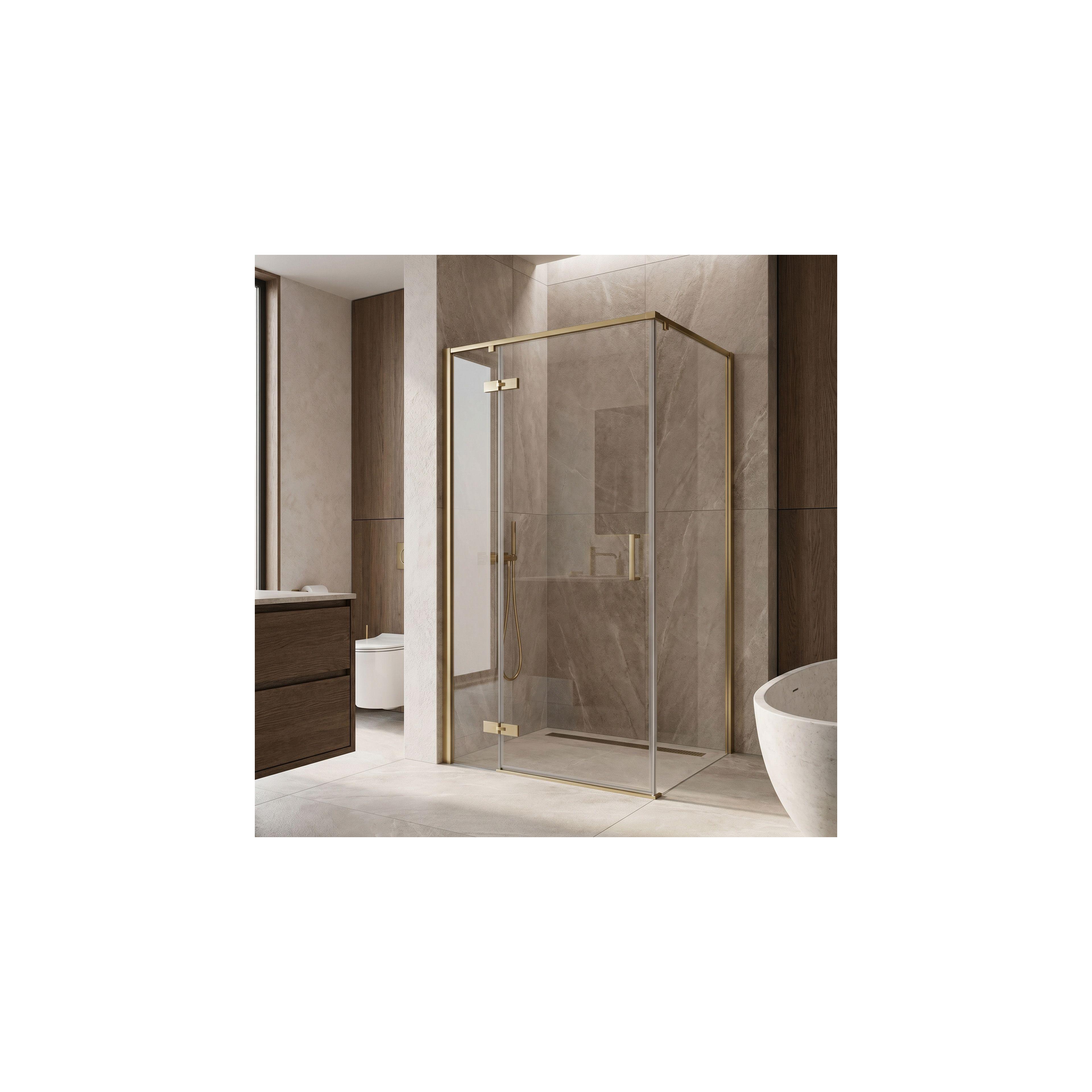 Duschkabin Rea Bruno 120x90 Brush Gold