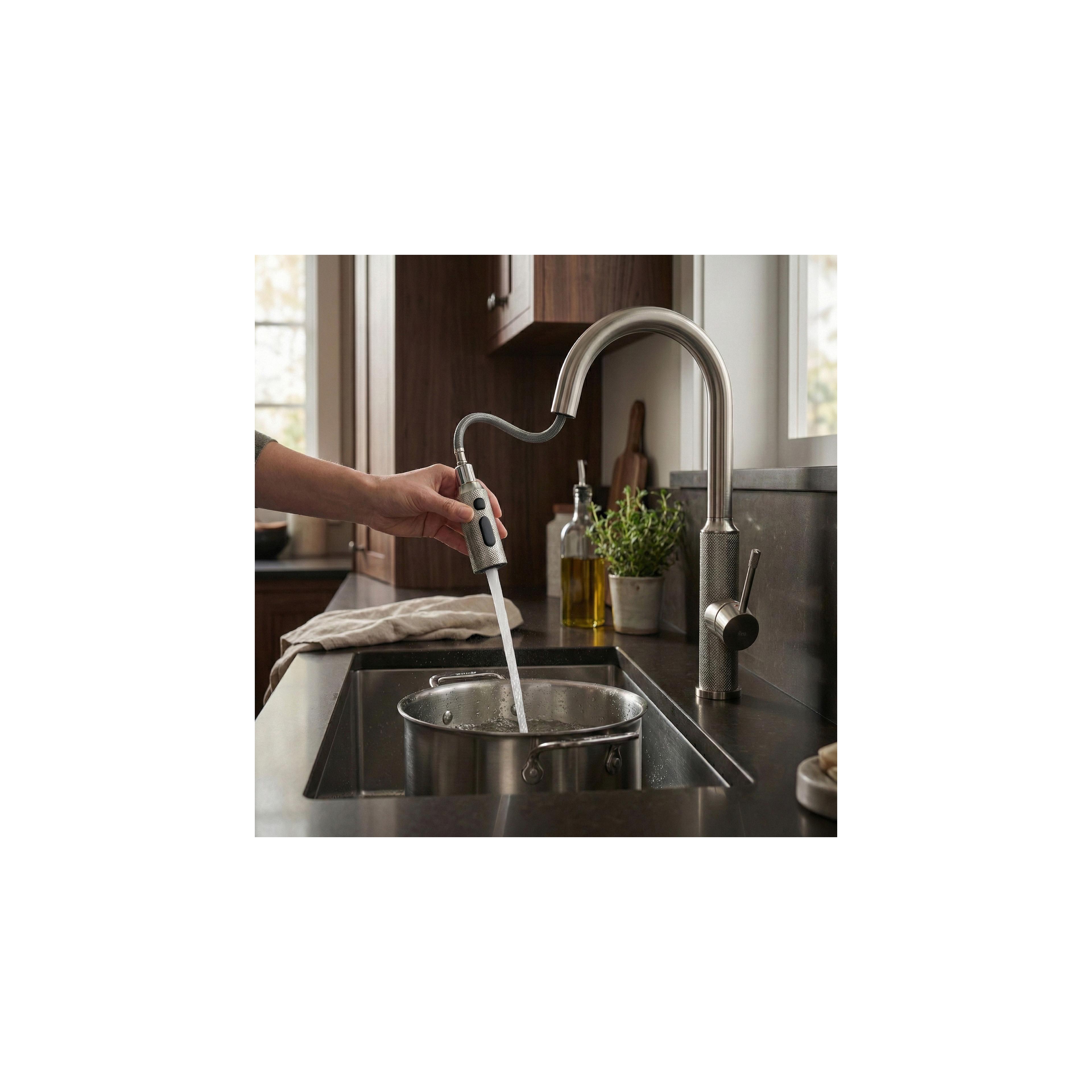 Robinet de cuisine Rea Master Brush Nickel