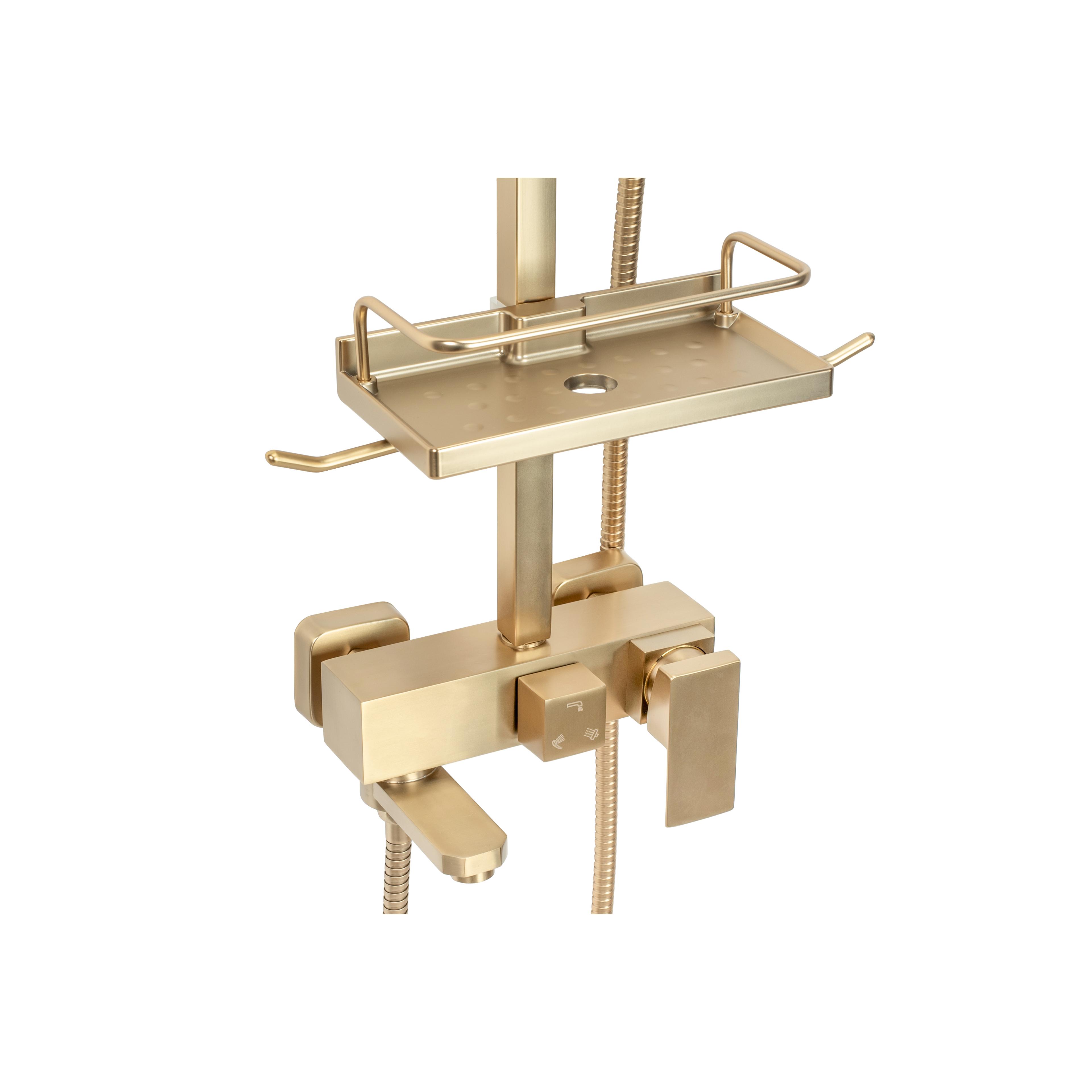 Komplet za prhanje REA JACK BRUSHED GOLD
