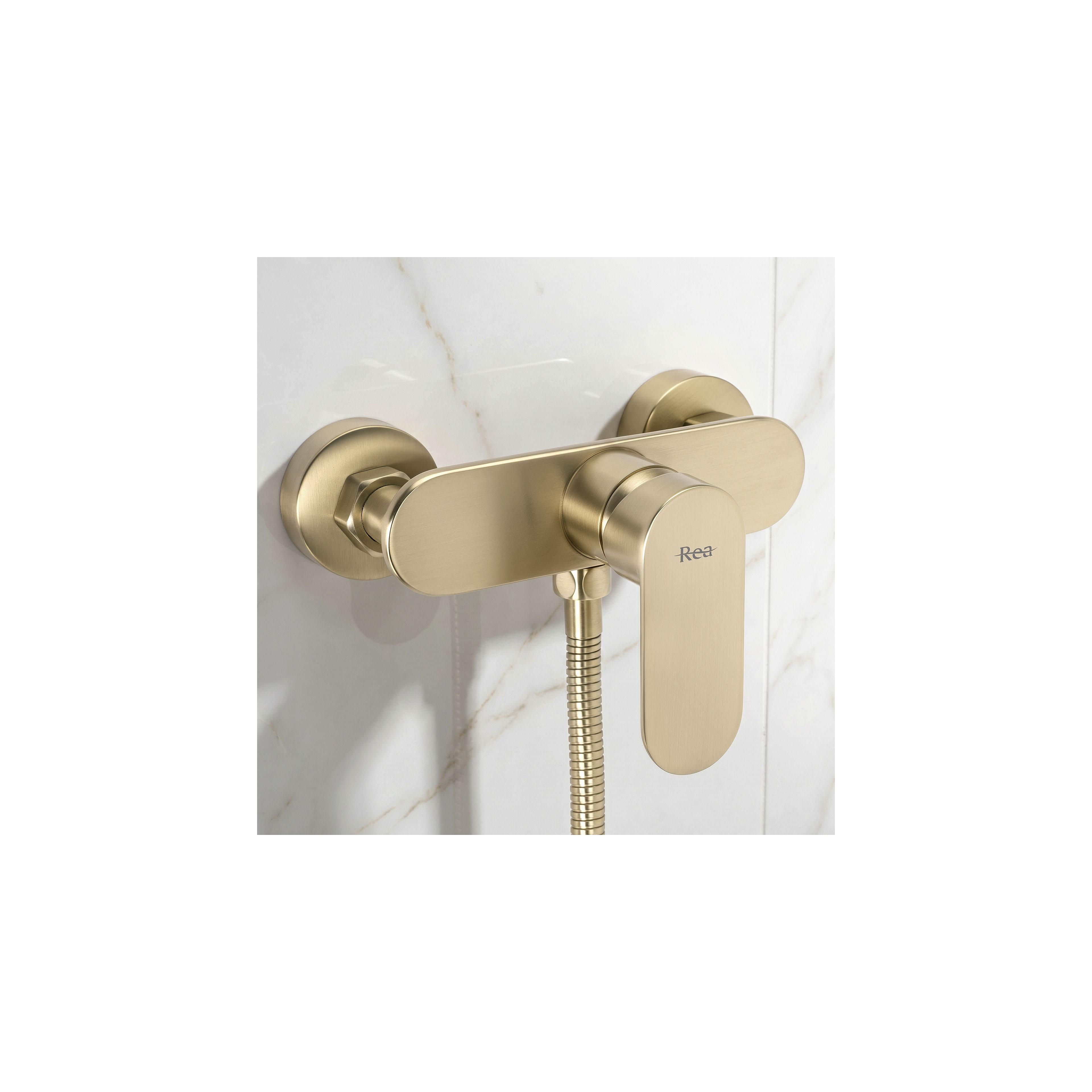 Shower faucet REA DROP Brush Gold