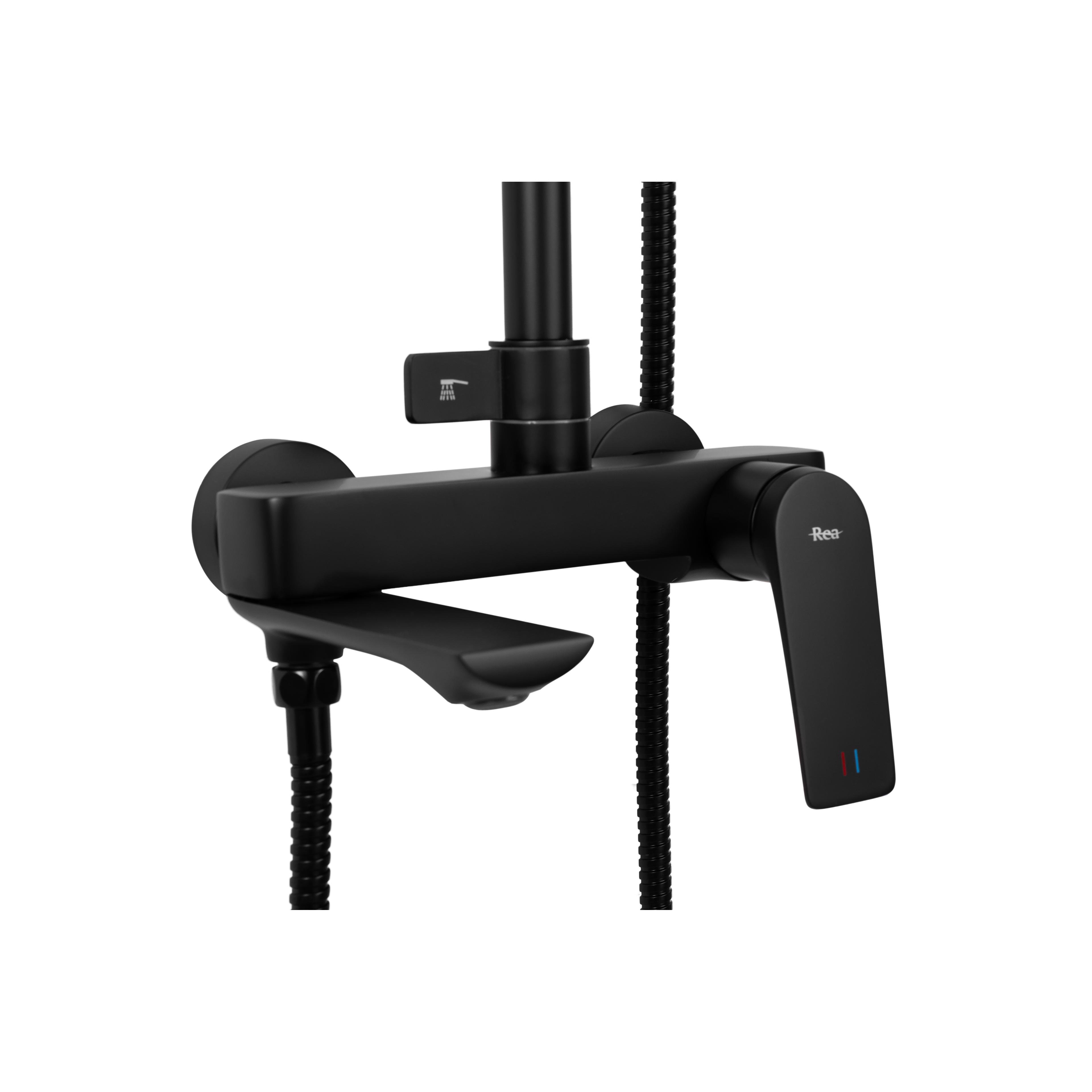 REA AVALON BLACK dušas komplekts
