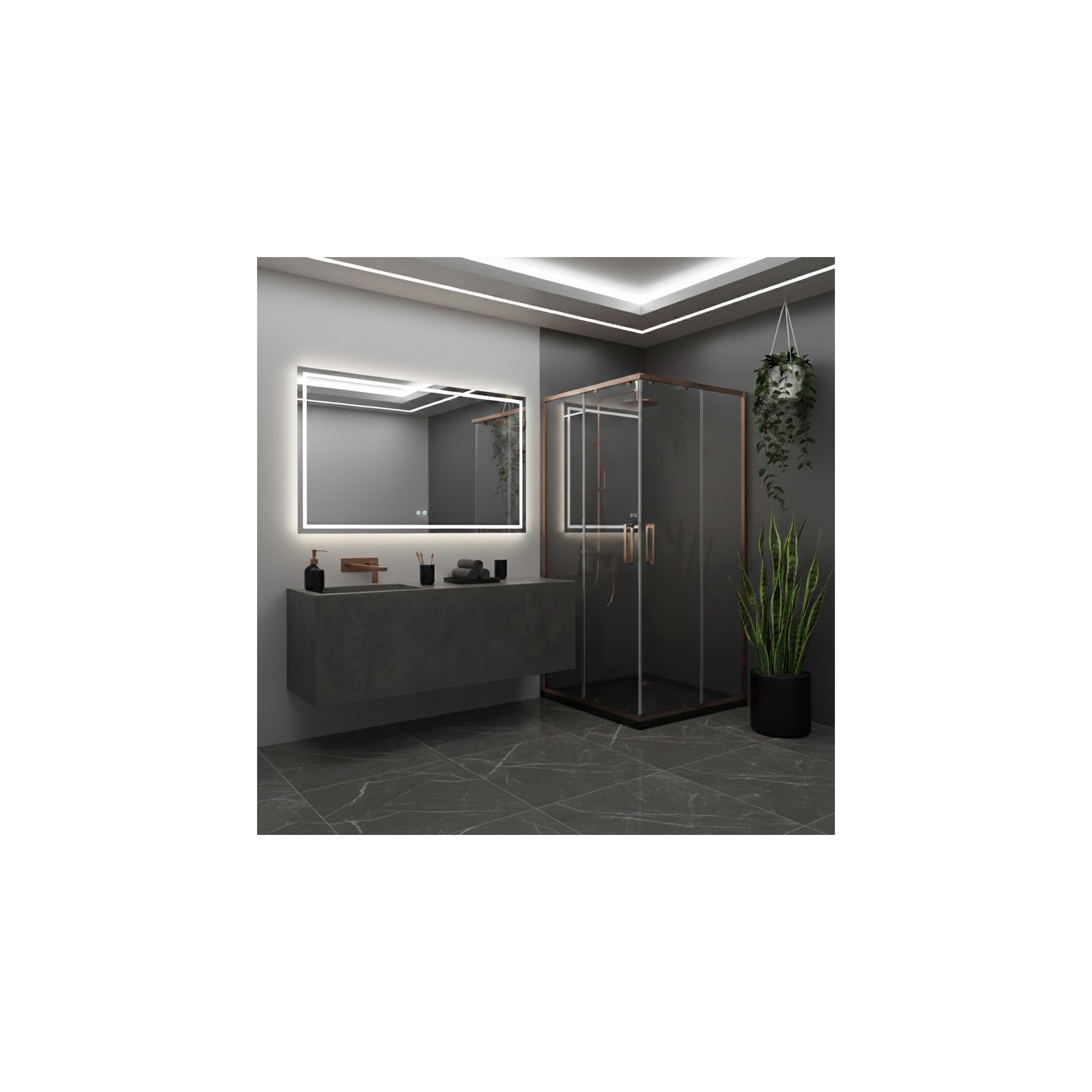 Cabine de douche Rea City 90x90 Brush Copper