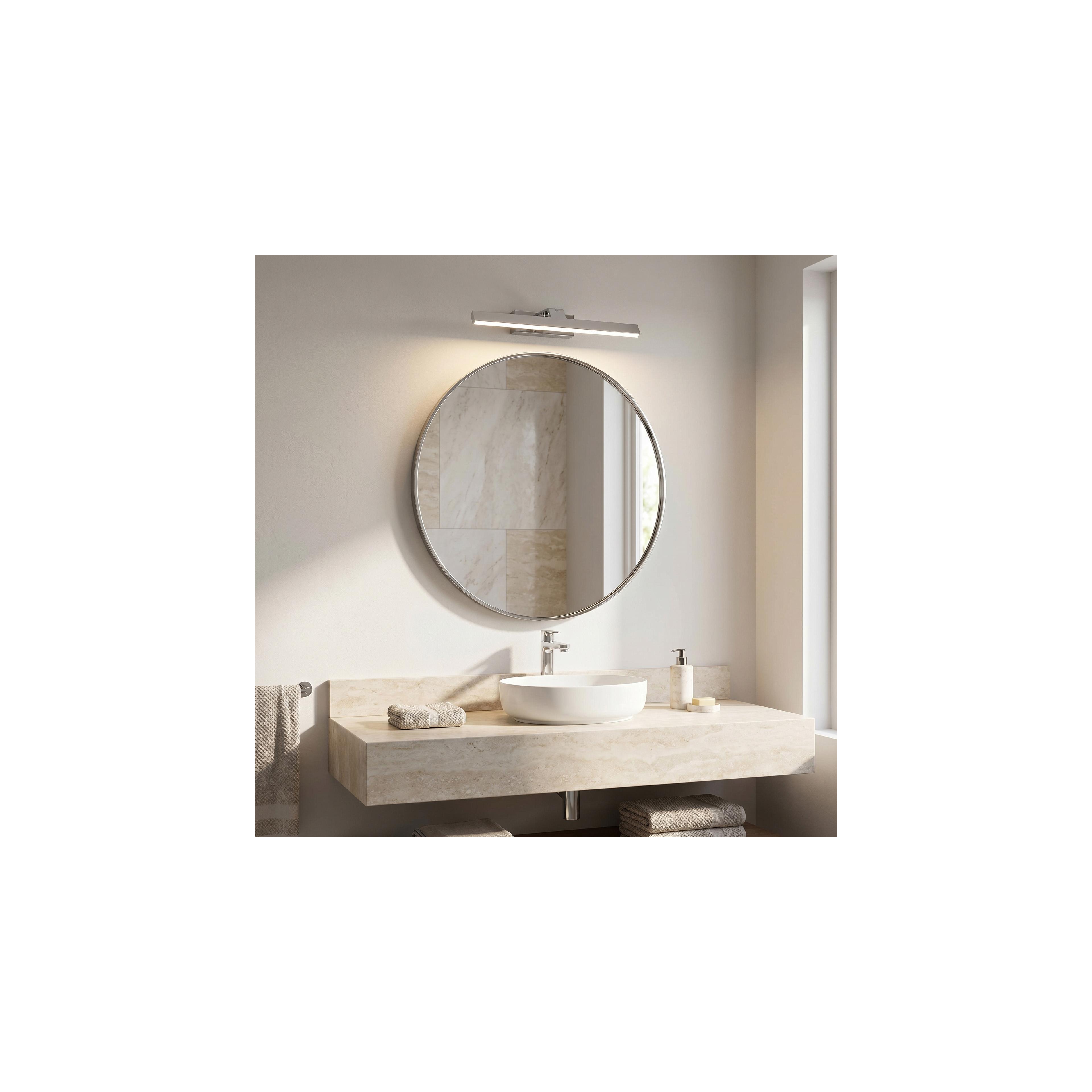 Kopalniška stenska LED svetilka SWE001-1W 43cm CHROME