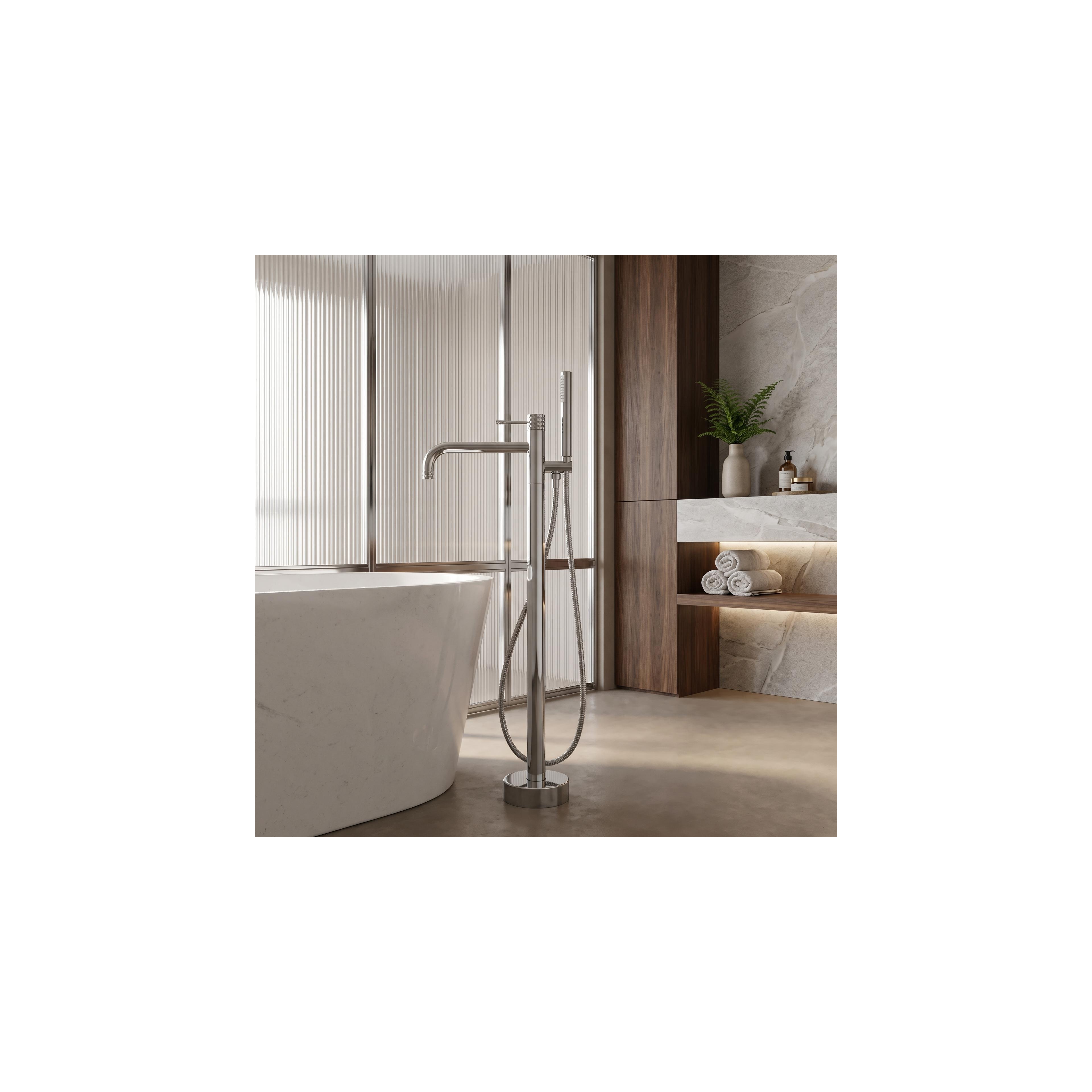 Vloeren  badmengkraan Rea Lungo Diamond Chrome