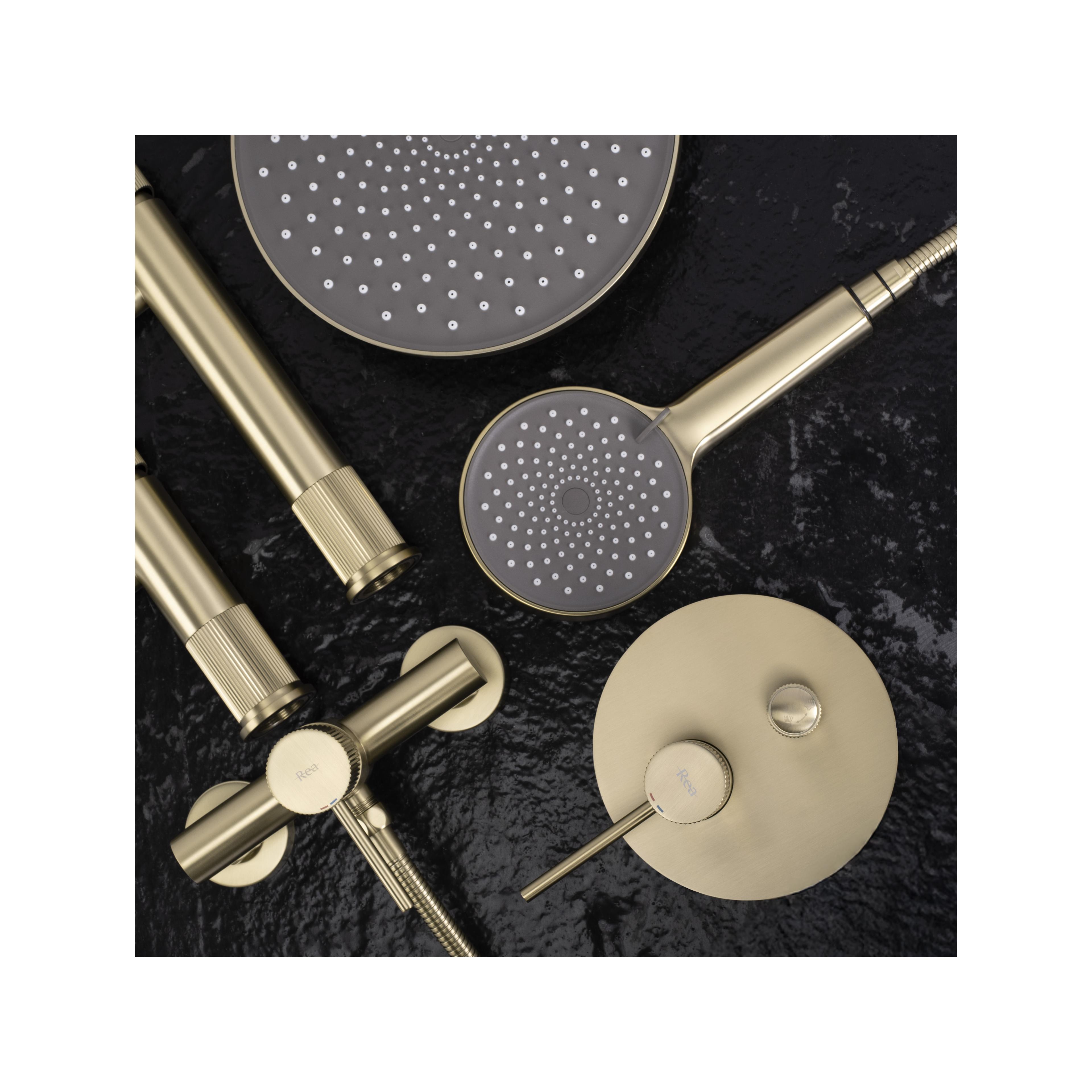 Set de dus incastrat Rea Lungo Stripe Gold Brush + BOX