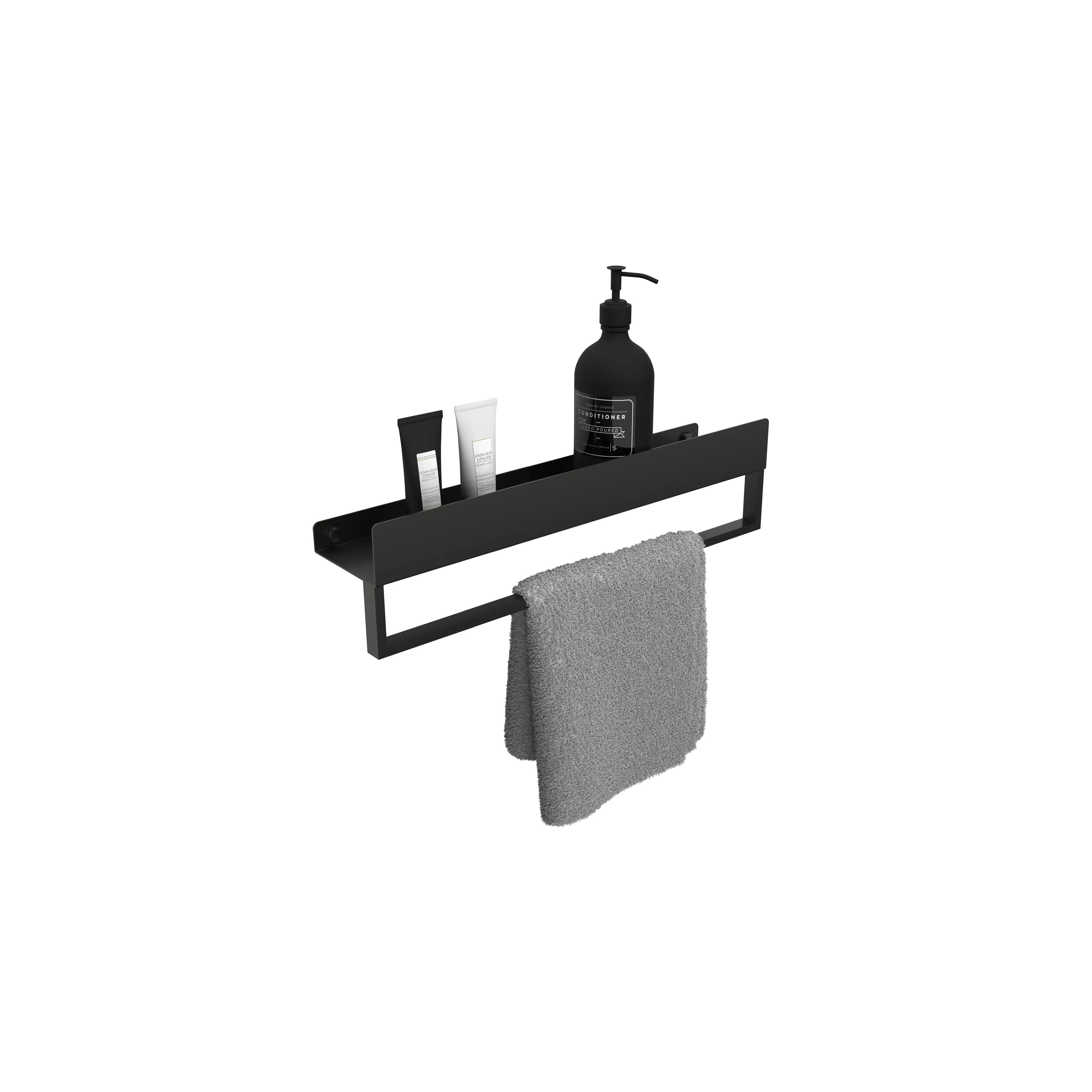 Estante de baño SF01 45cm black matt