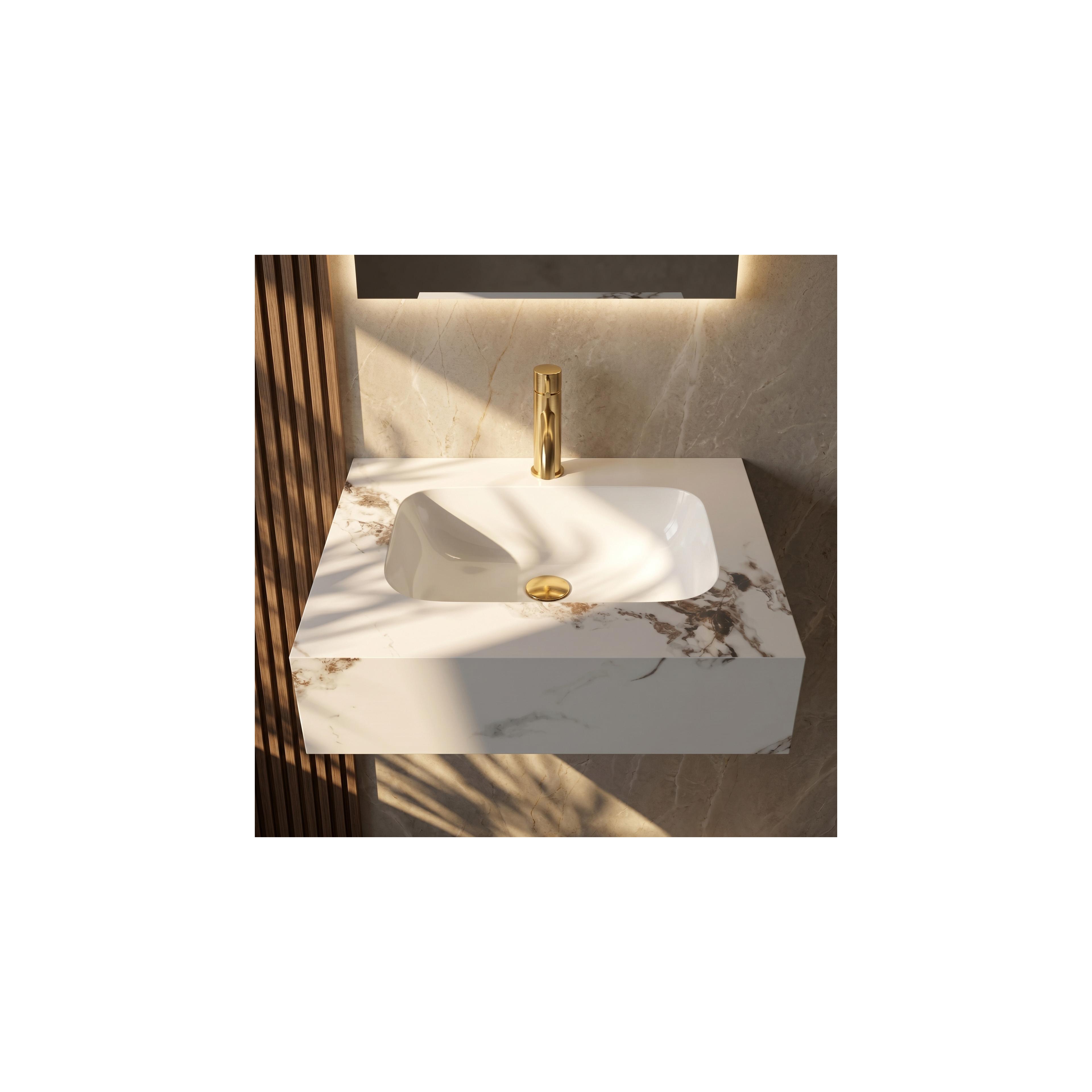 Wall-hung washbasin REA Aresa Cold Jade 60