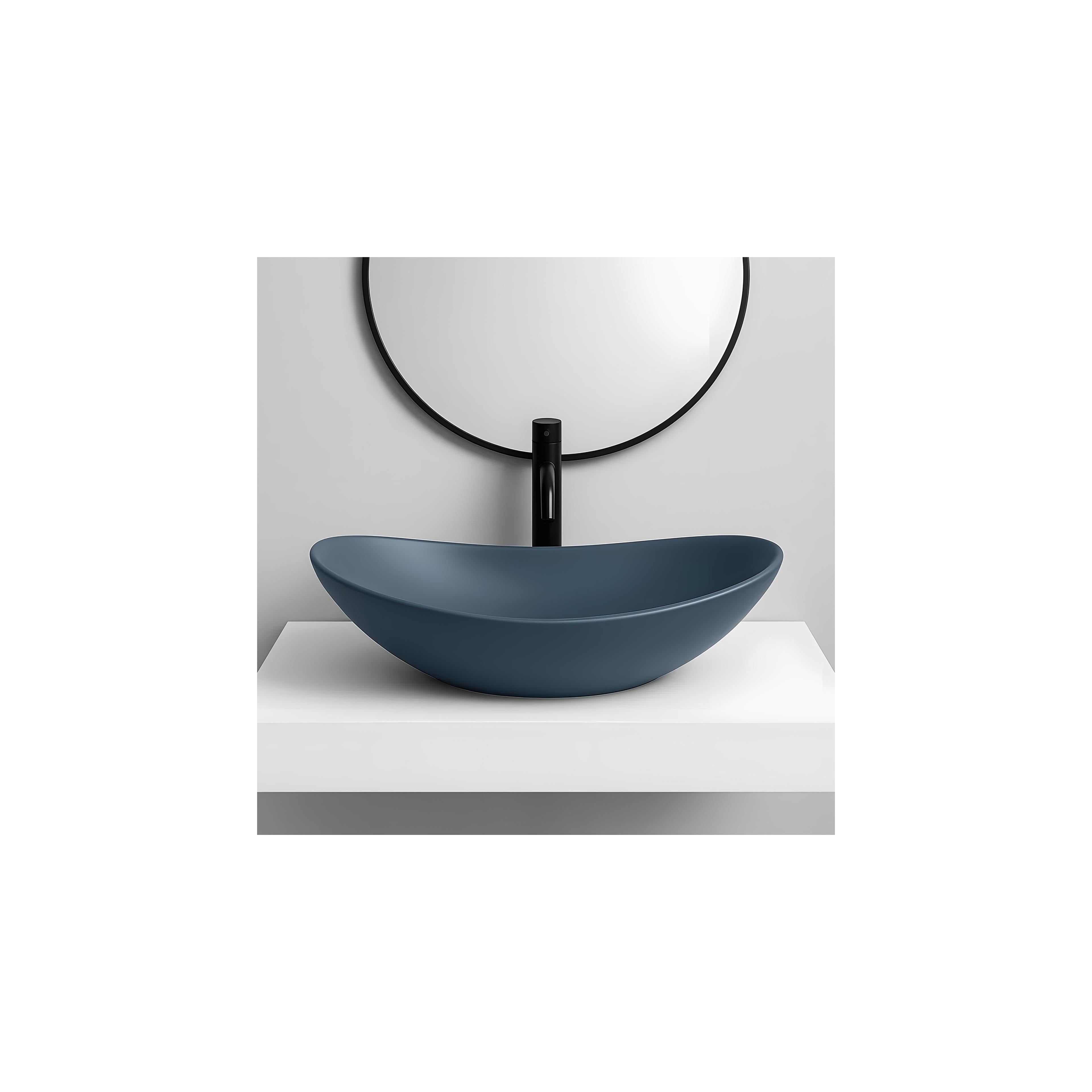 Countertop Basin Rea Royal Blueberry Matt