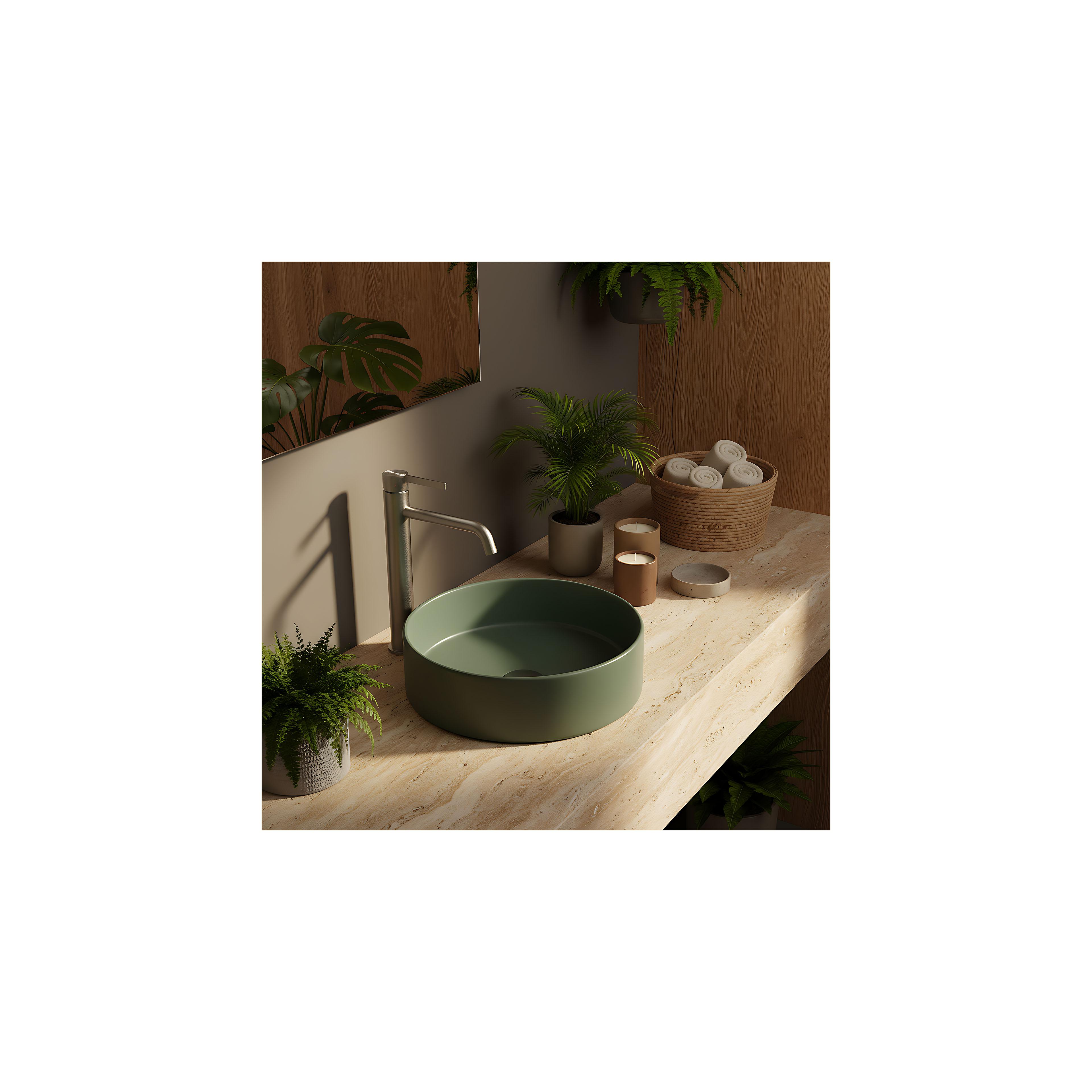 Rea Foster Brush Nickel High slavina za umivaonik