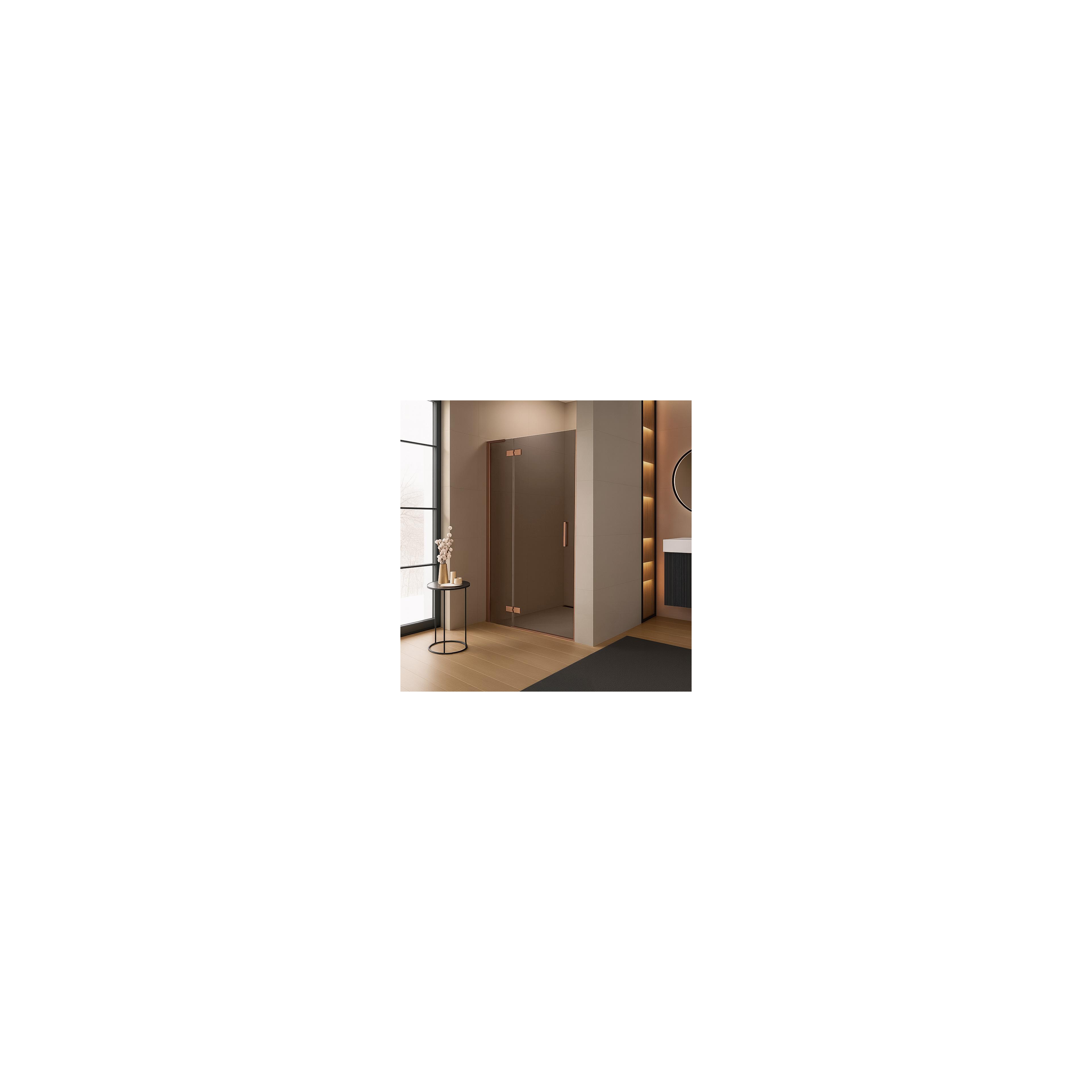 Porte de douche Rea Hugo 90 Copper Brush