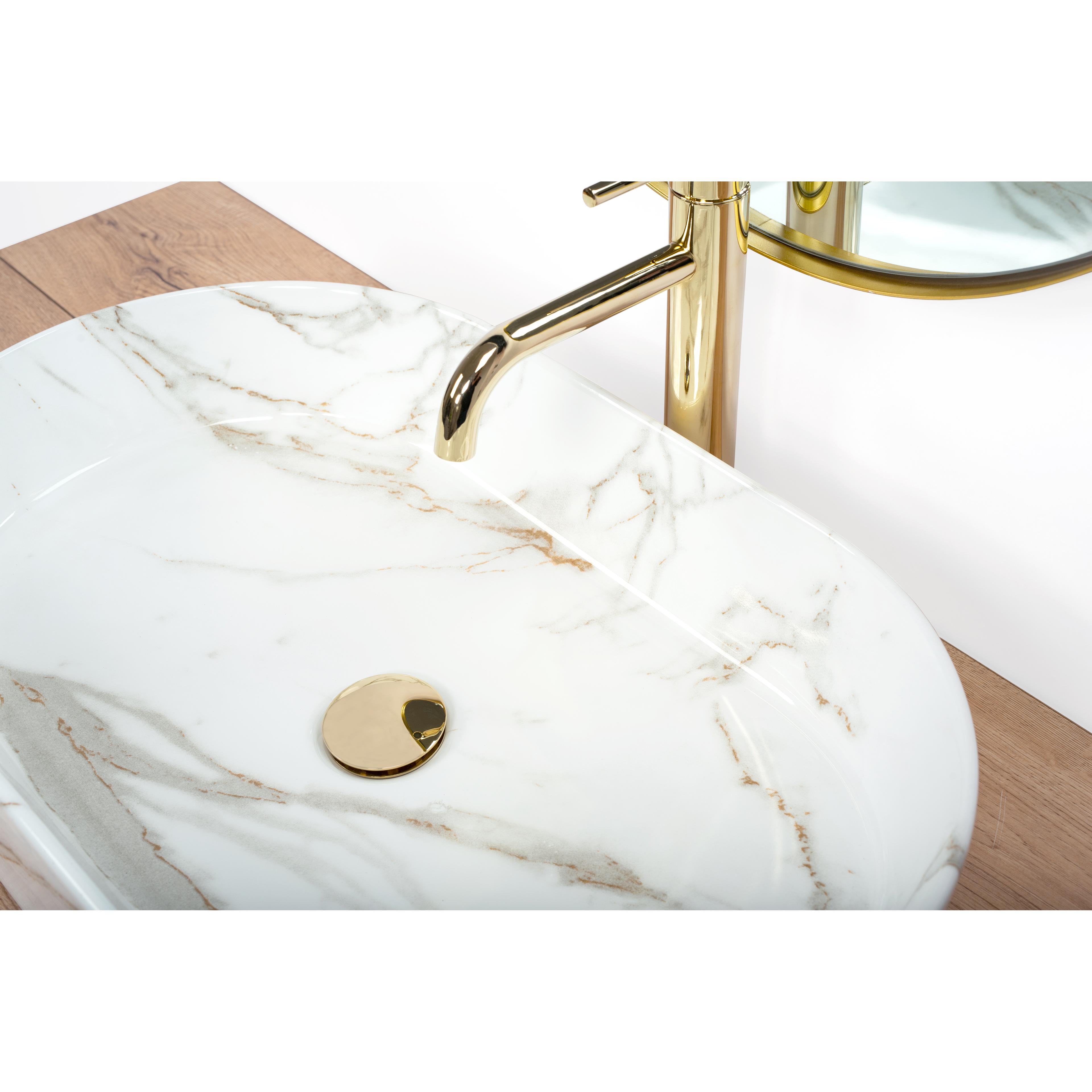 Ceramic Countertop Basin Rea Nadia Shiny Aiax