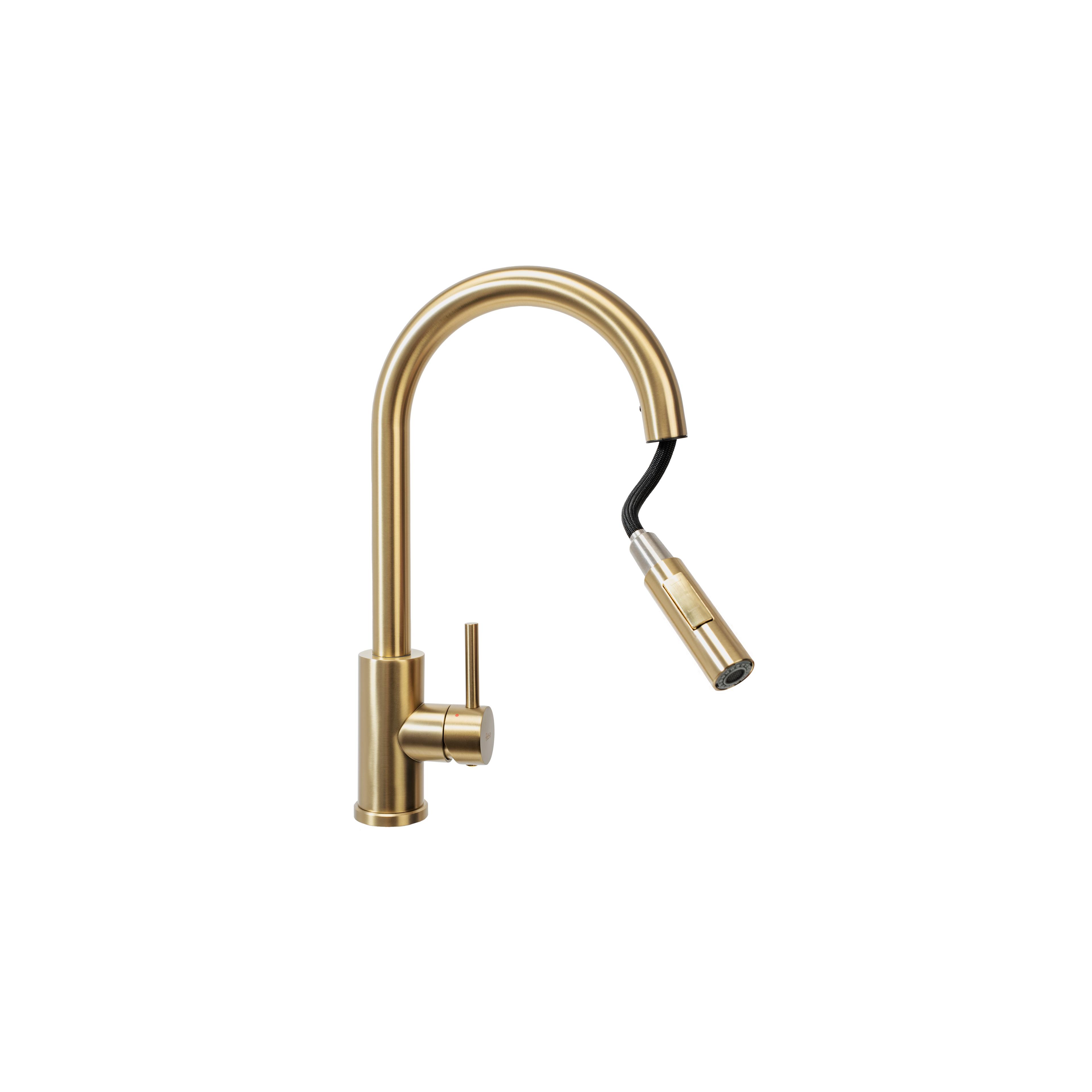 Baterie de bucătărie Rea Fresh brush gold