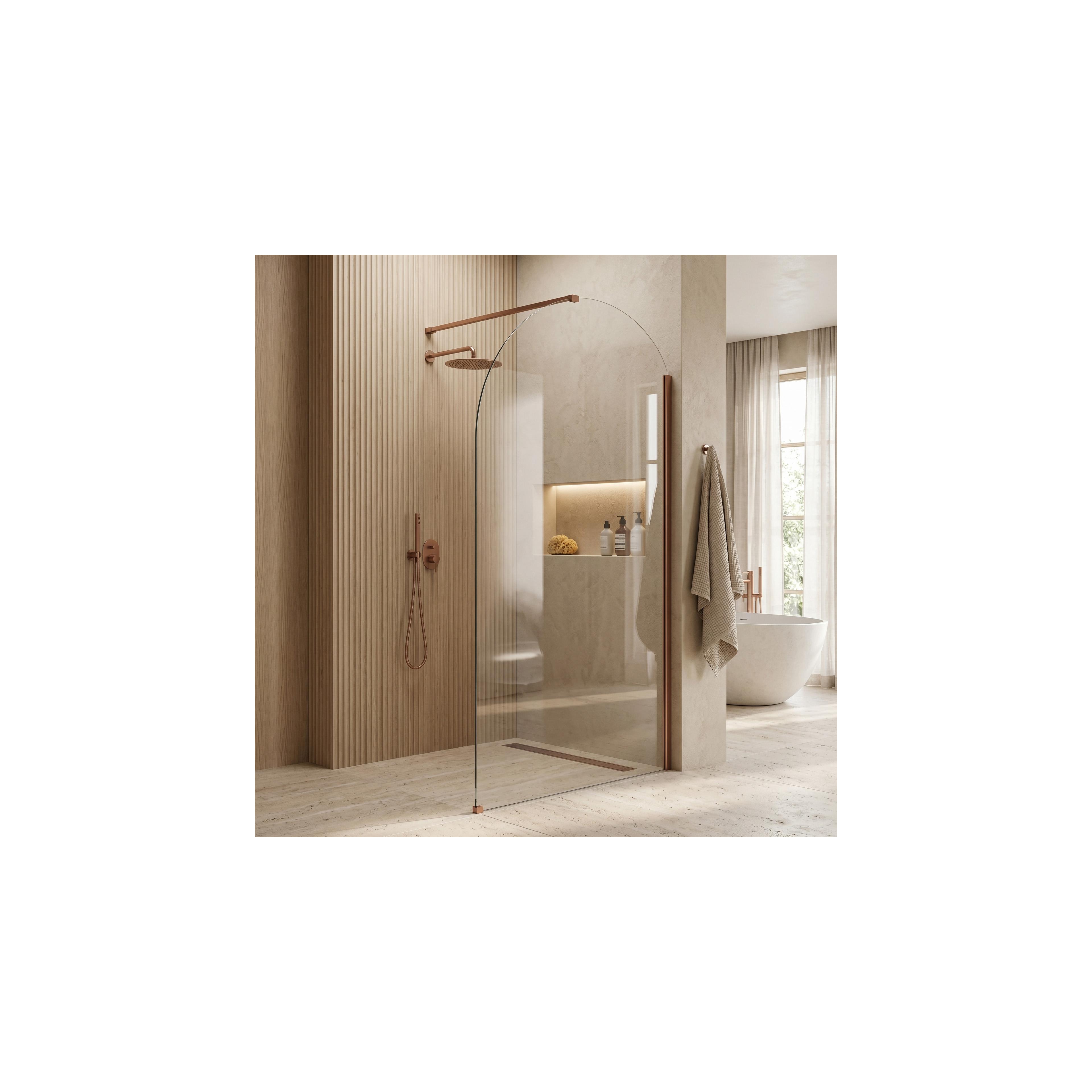 Duschvägg Rea Heaven Brush Copper 120