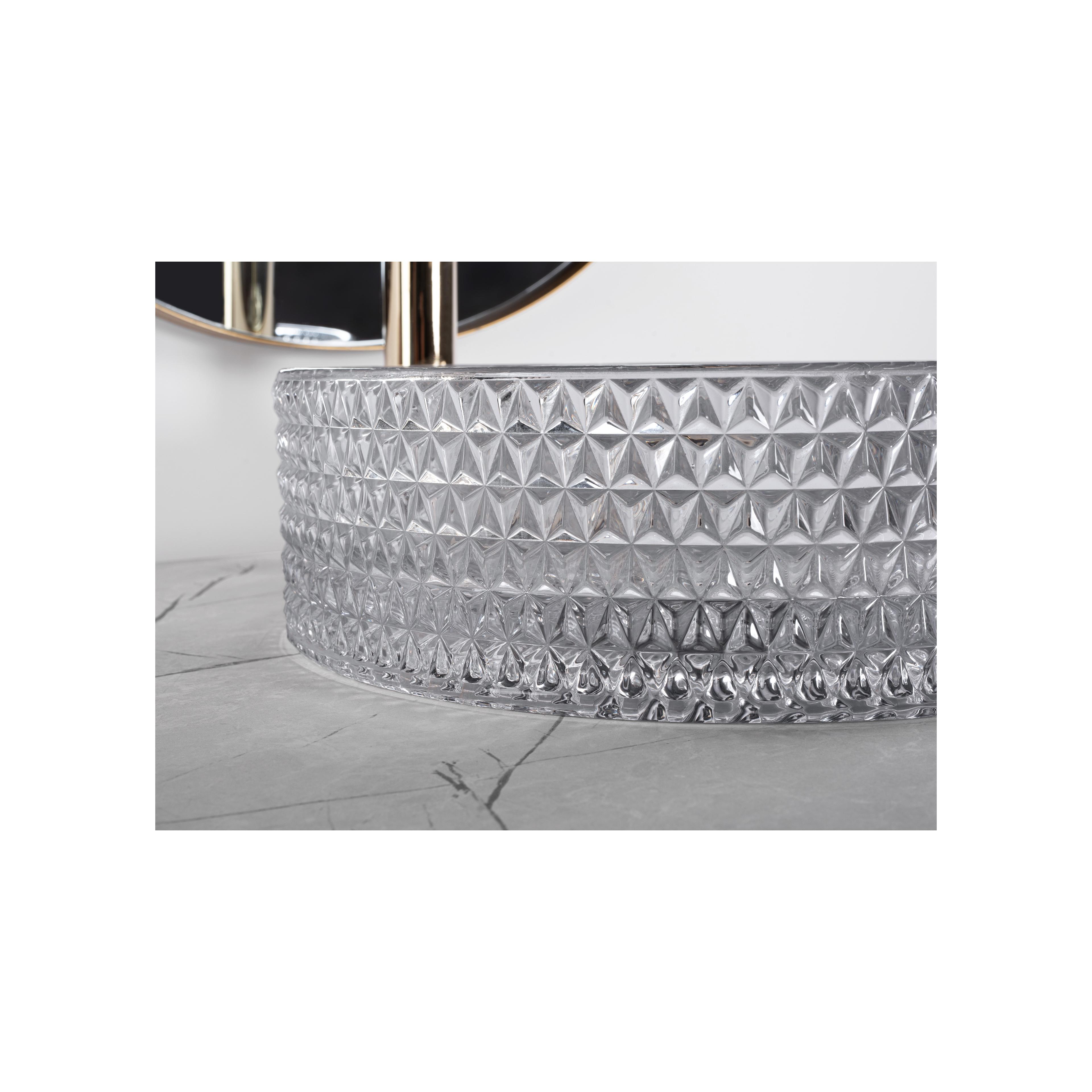 Countertop washbasin Rea Cristal Light Grey
