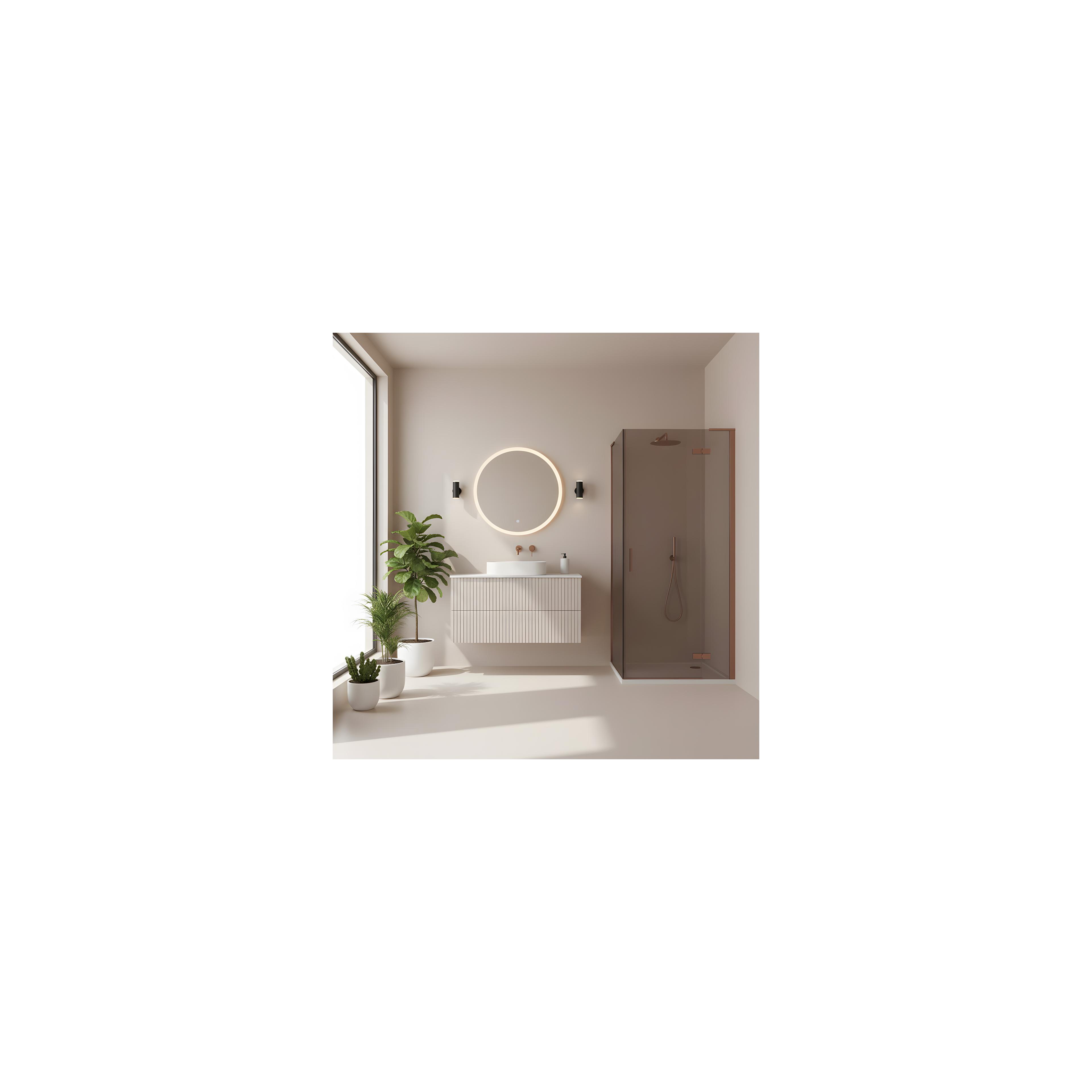 Cabine de douche REA Hugo 90x80 Copper Brush