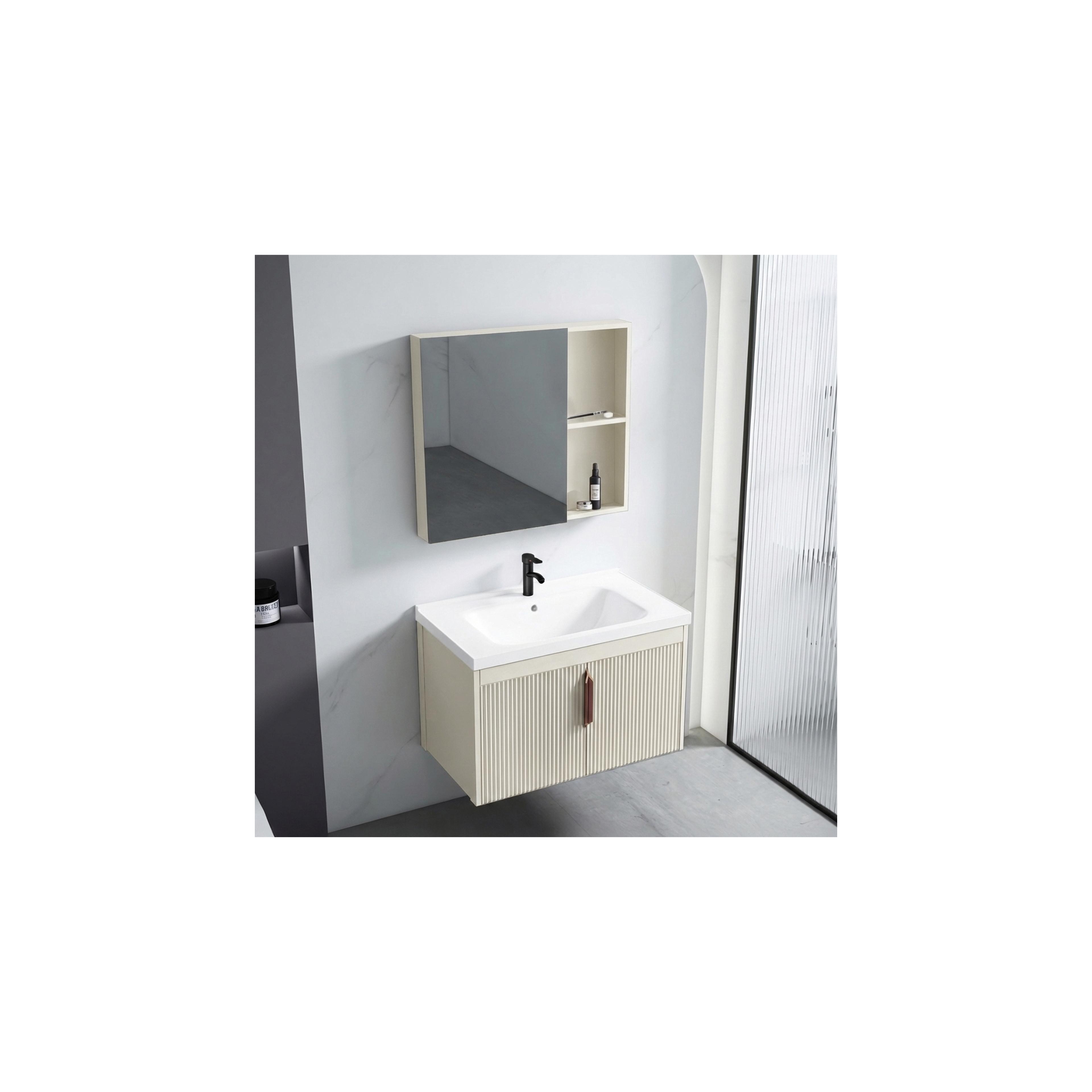 Bathroom Furniture Set with Astor Sink 60 cm Beige