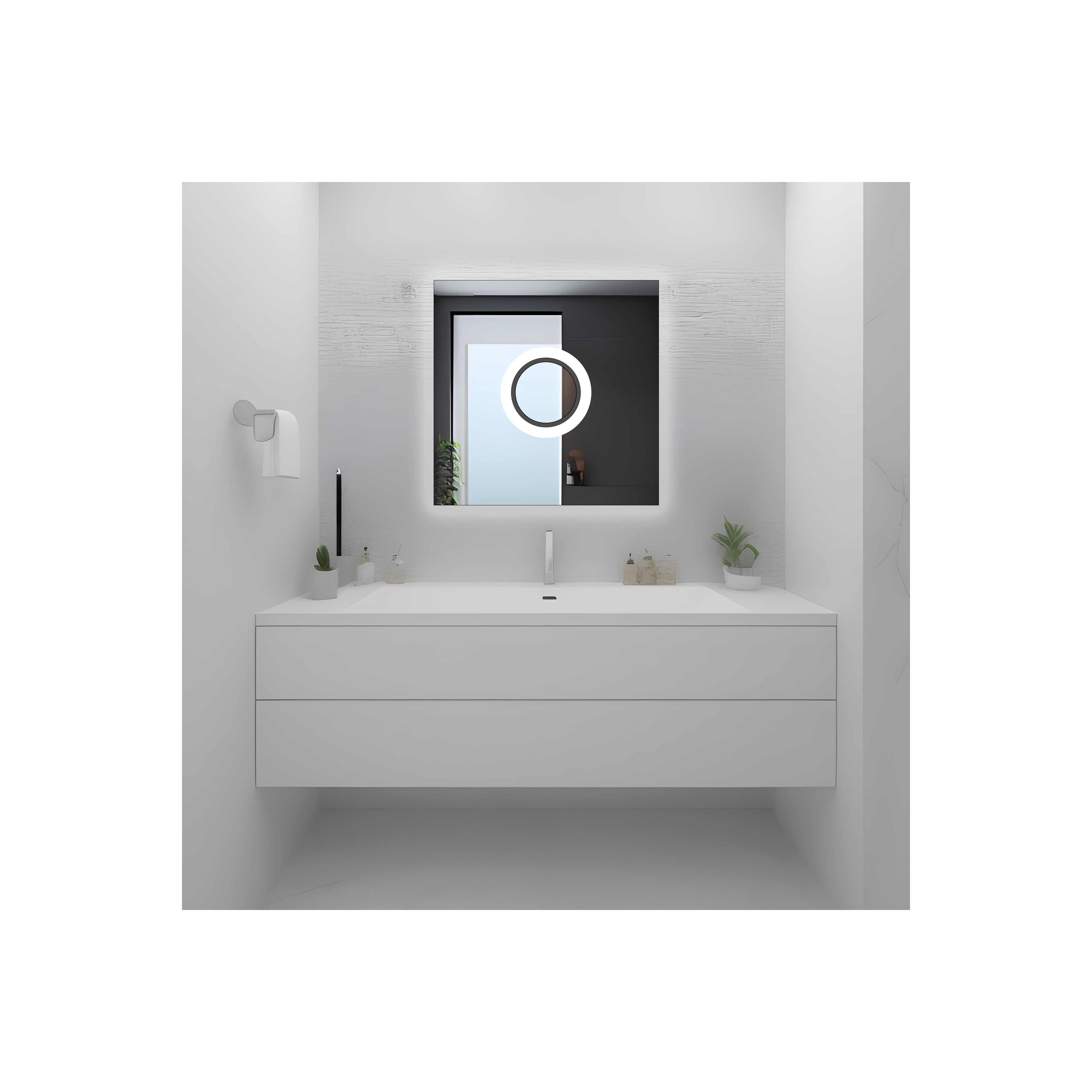 LED sienas spogulis LED 60x60 YH-BL-12