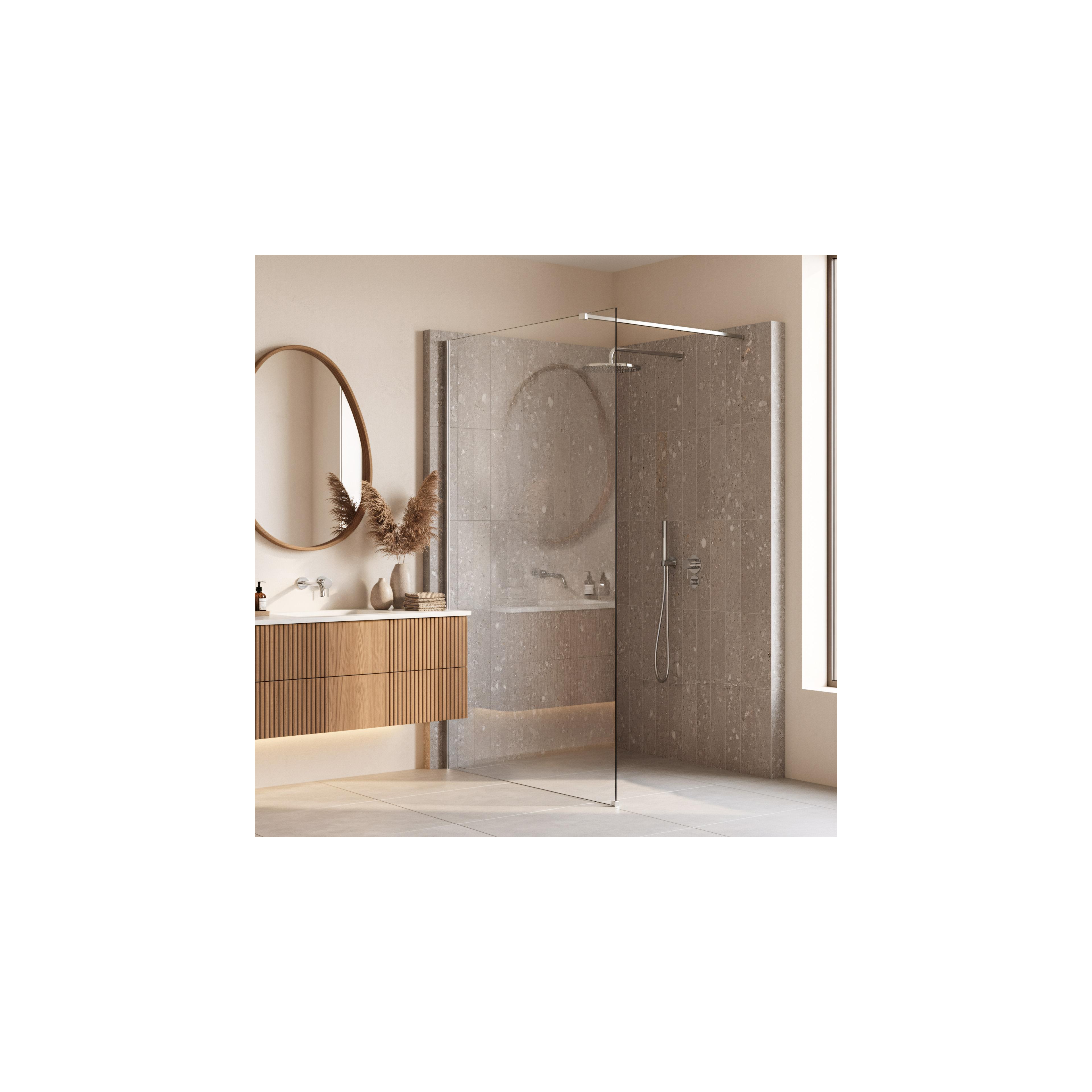 Kabina prysznicowa Walk-In Rea Flexi Transparent / Chrome 90
