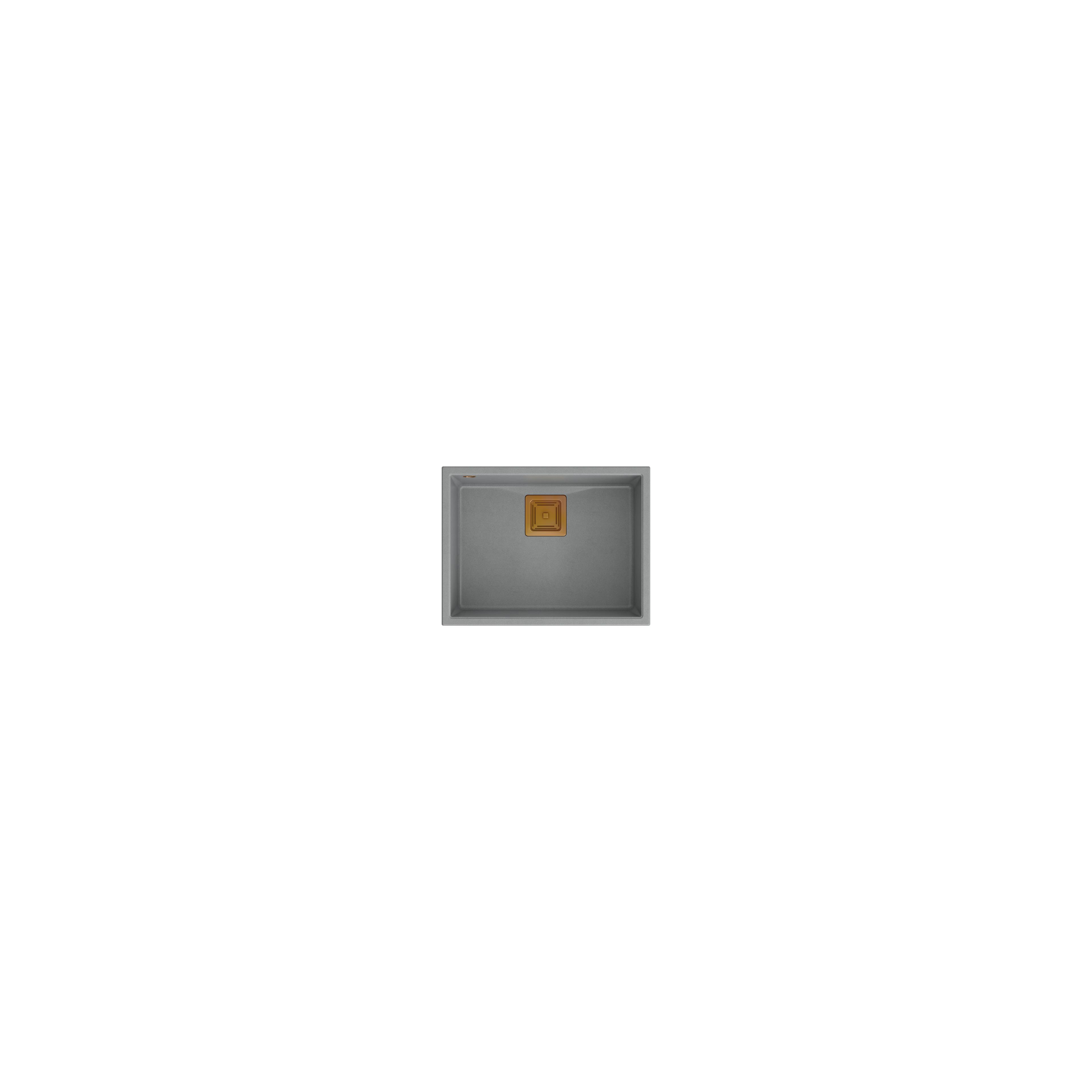granitový drez DAVID 50 Grey  Metallic