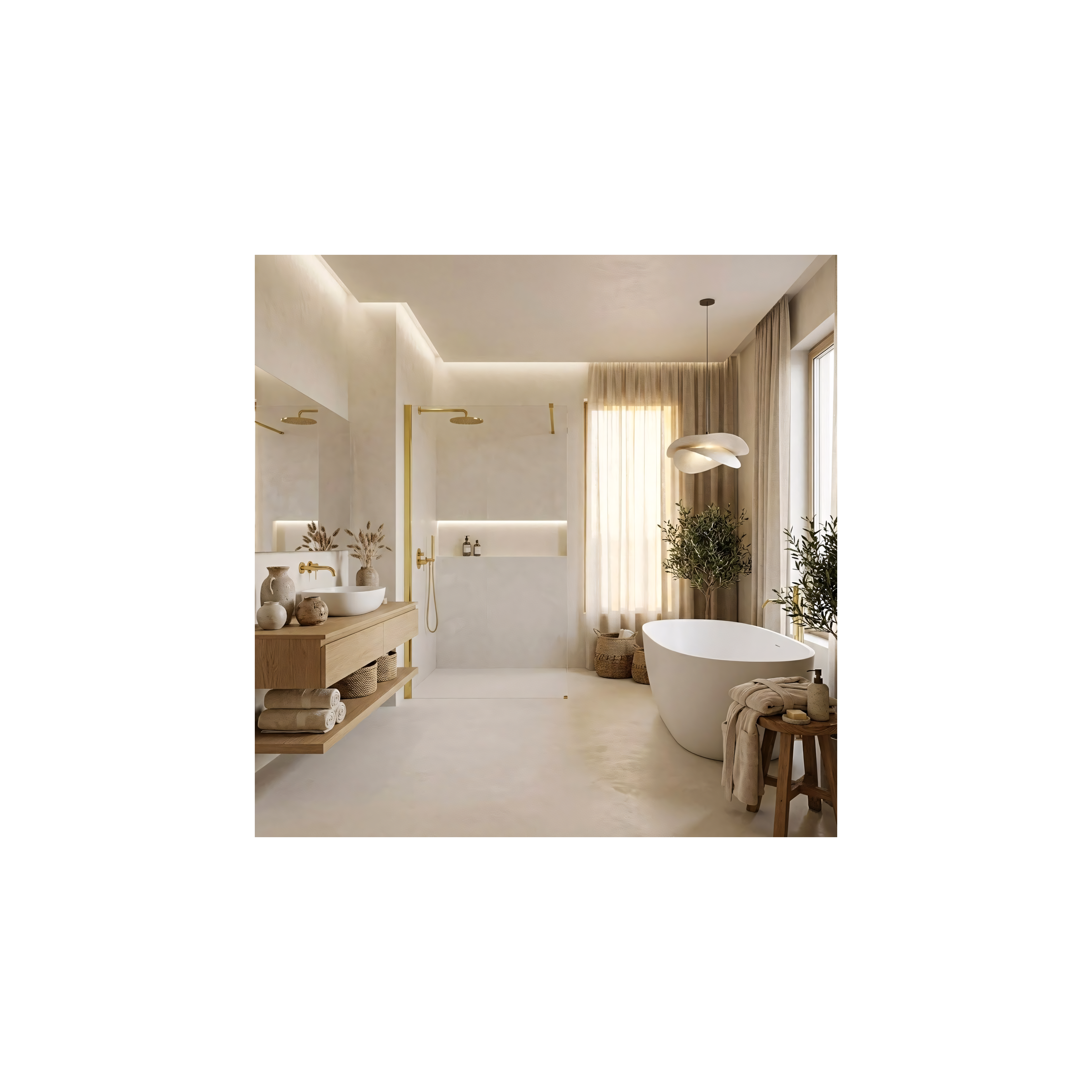 Paroi de douche Rea Flexi Transparent / Gold 120