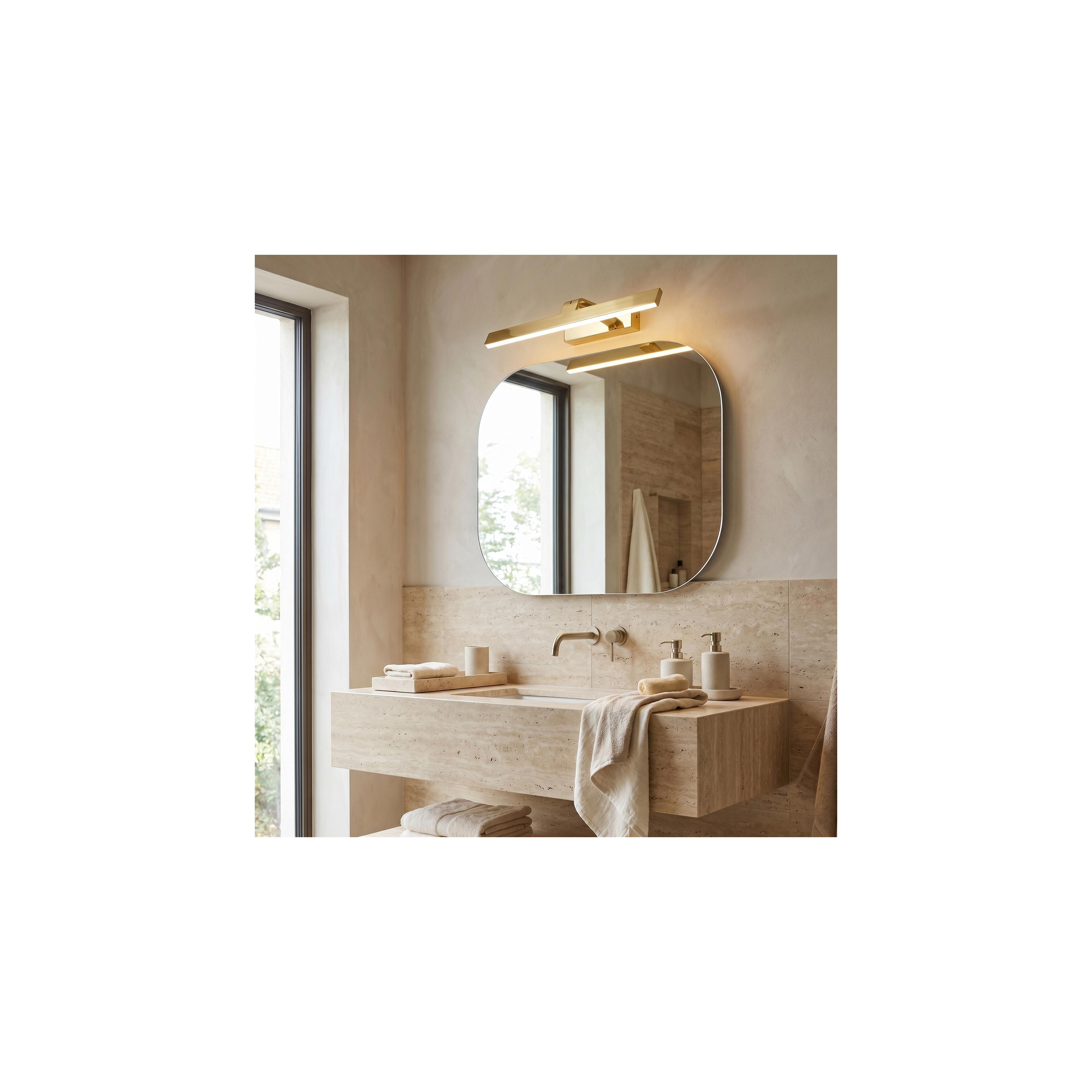 Bathroom LED wall sconce SWE004-1W 43cm GOLD