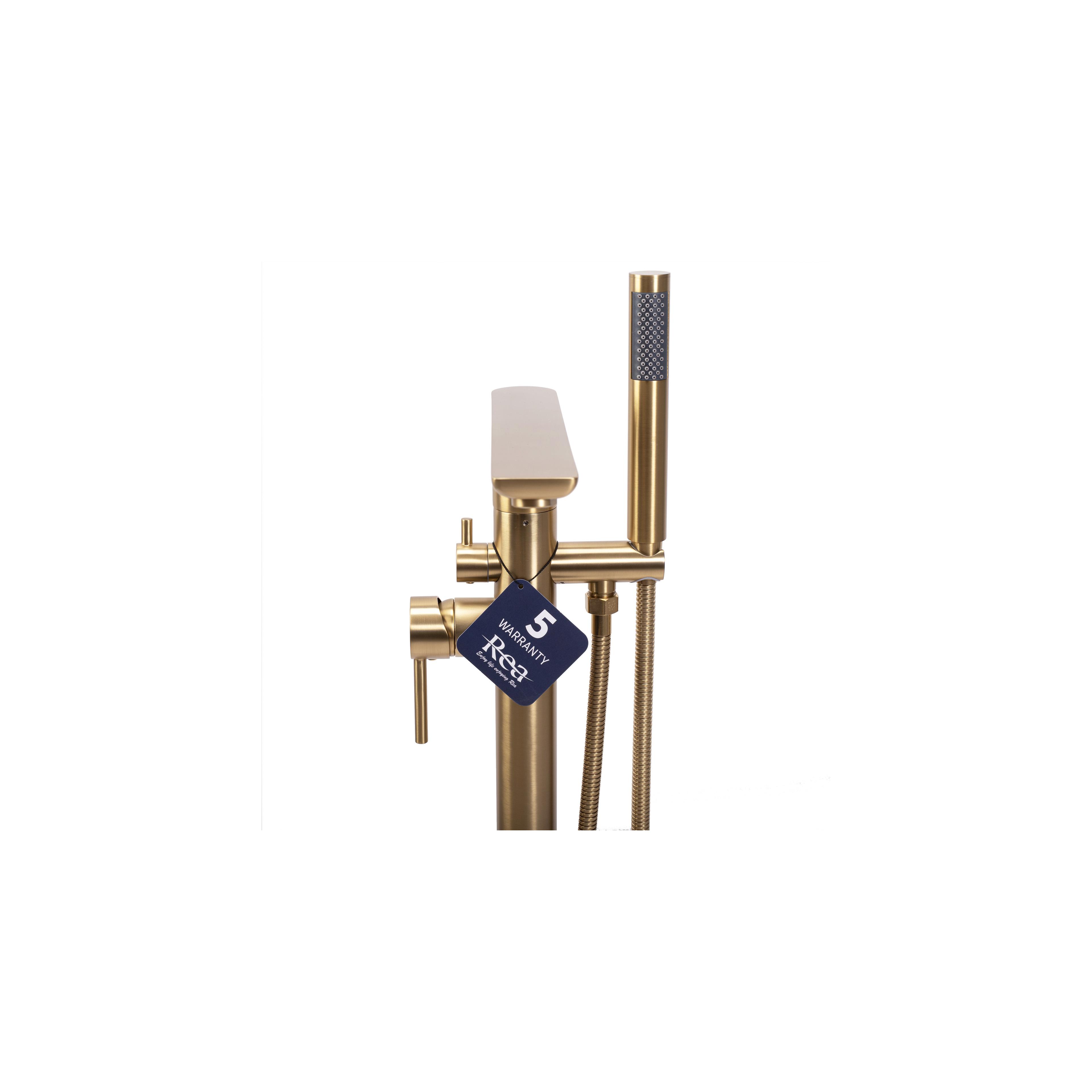 Βρύση μπανιέρας Rea Flores Brushed Gold