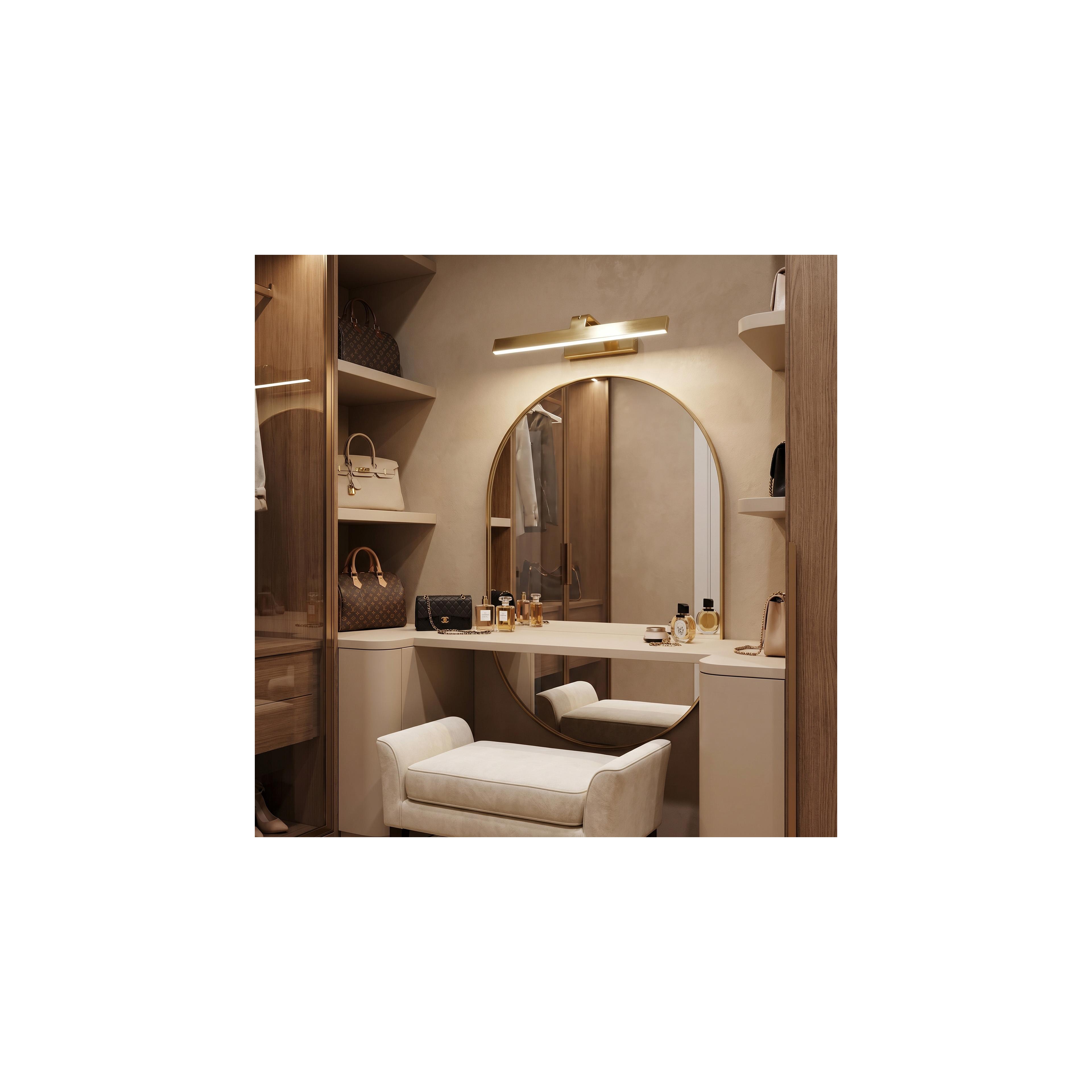 Bathroom LED wall sconce SWE004-1W 43cm GOLD