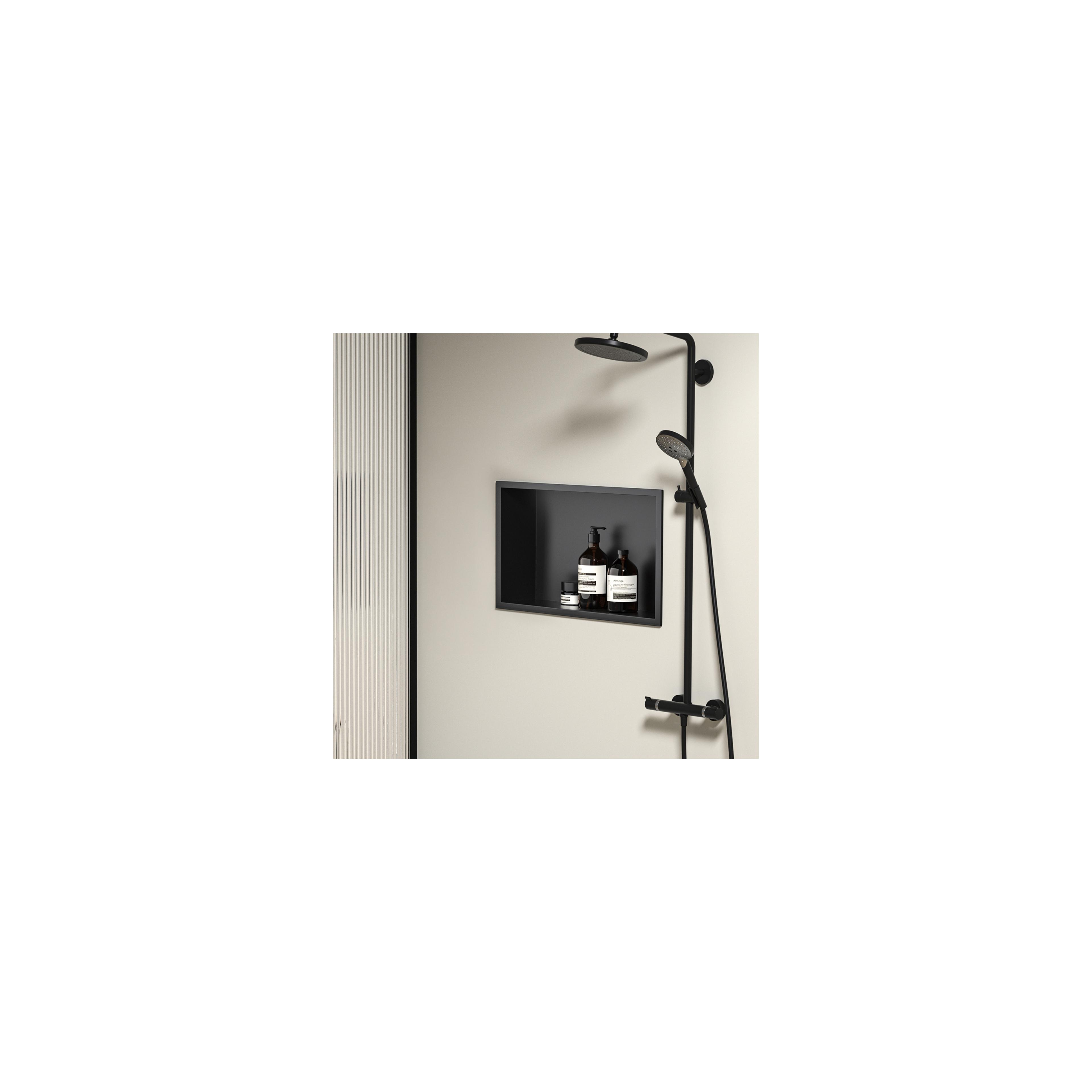 bathroom shelf 30x45 matte black