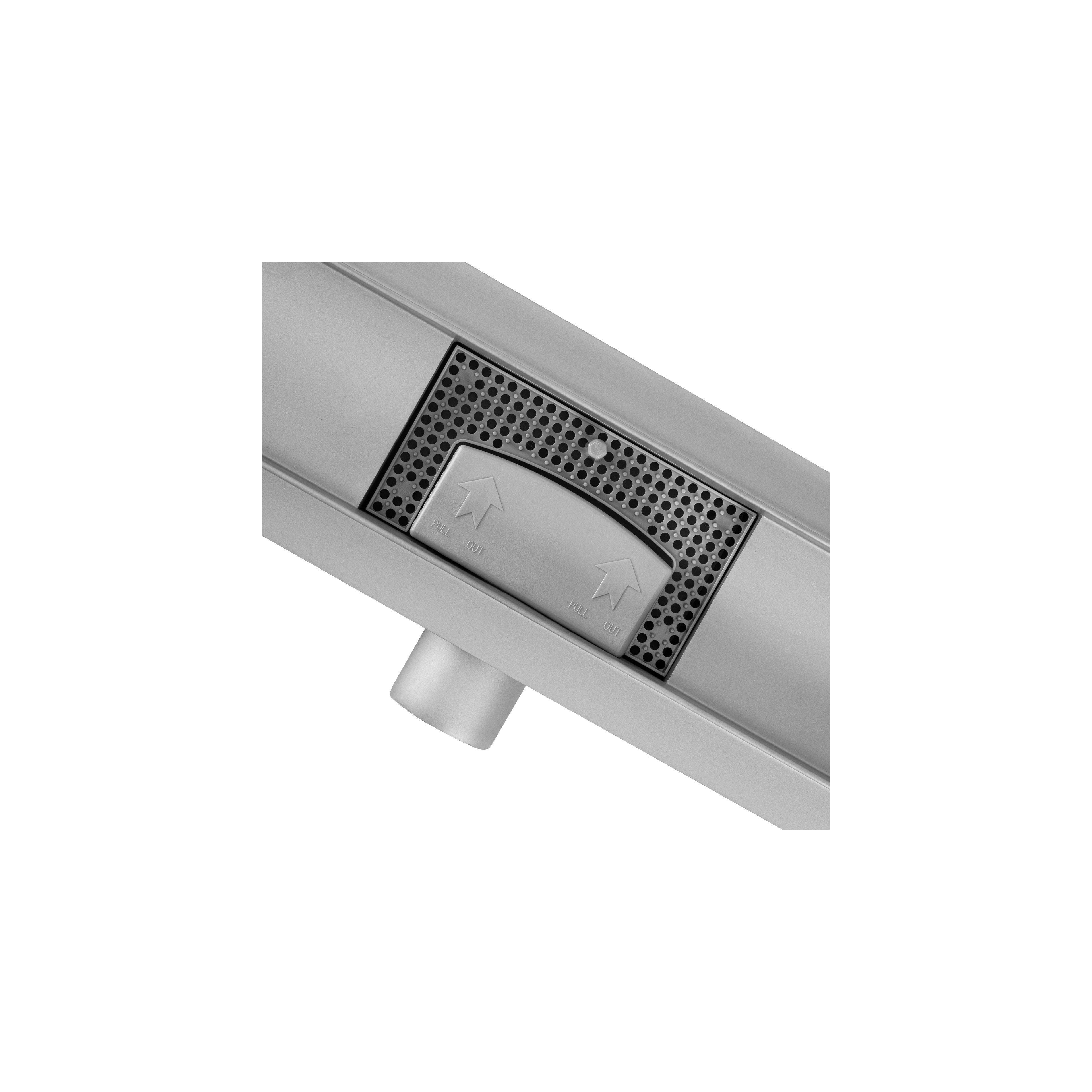 Linear drainage Rea Neox BRUSH NICKEL 90