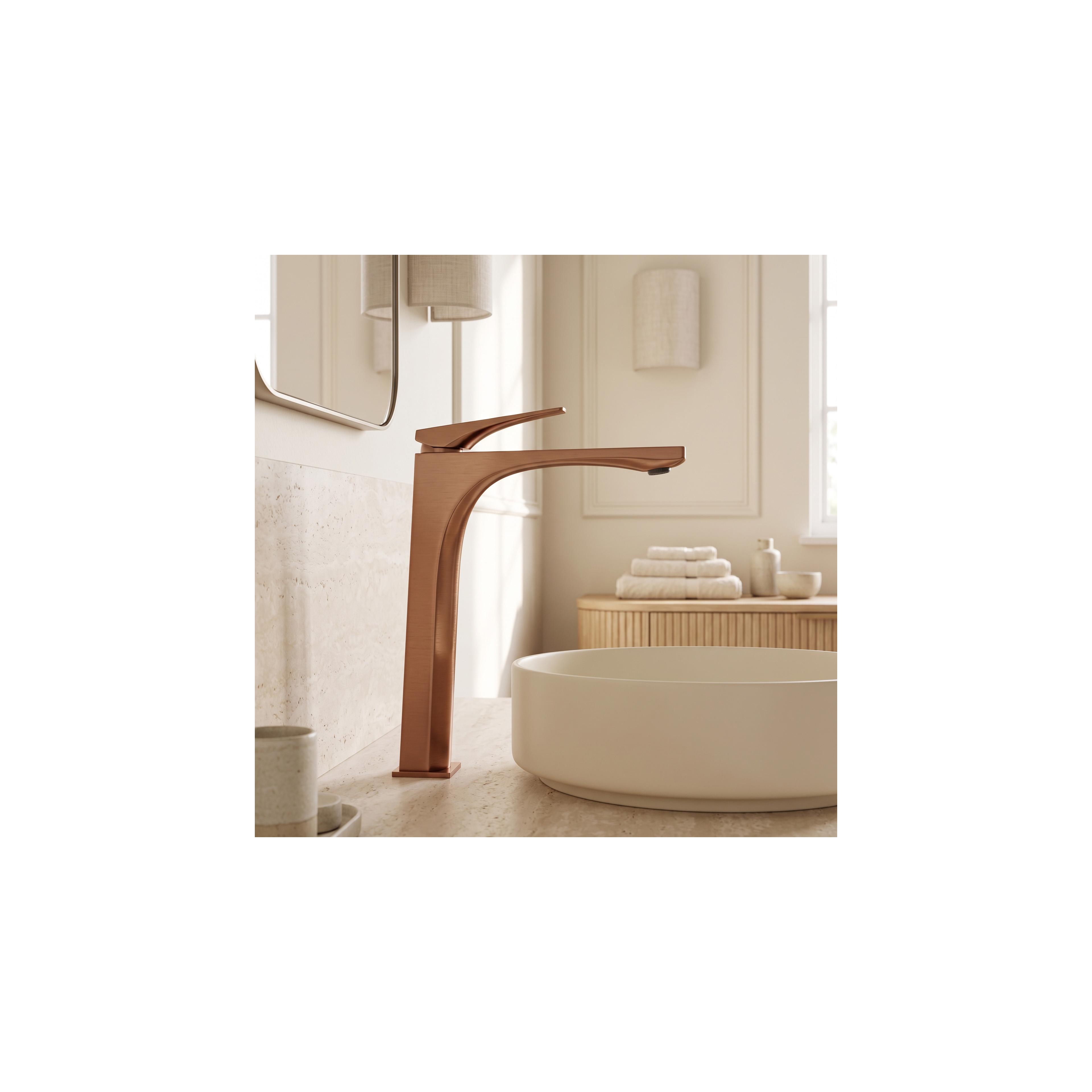 Bathroom faucet PREMIUM Rea Joe Brush Copper High