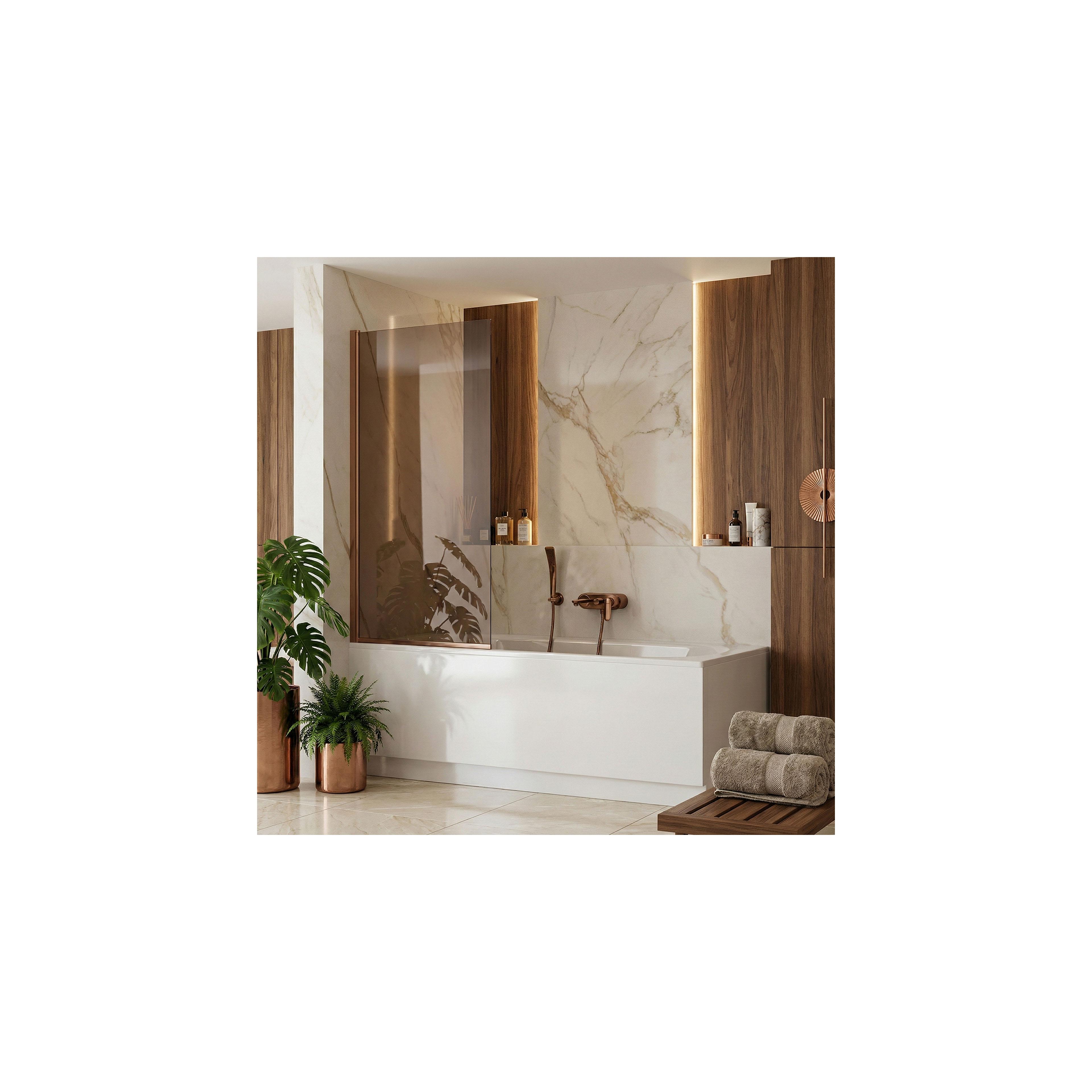 Badewanneaufsatz Rea Elegant Brush Copper 70
