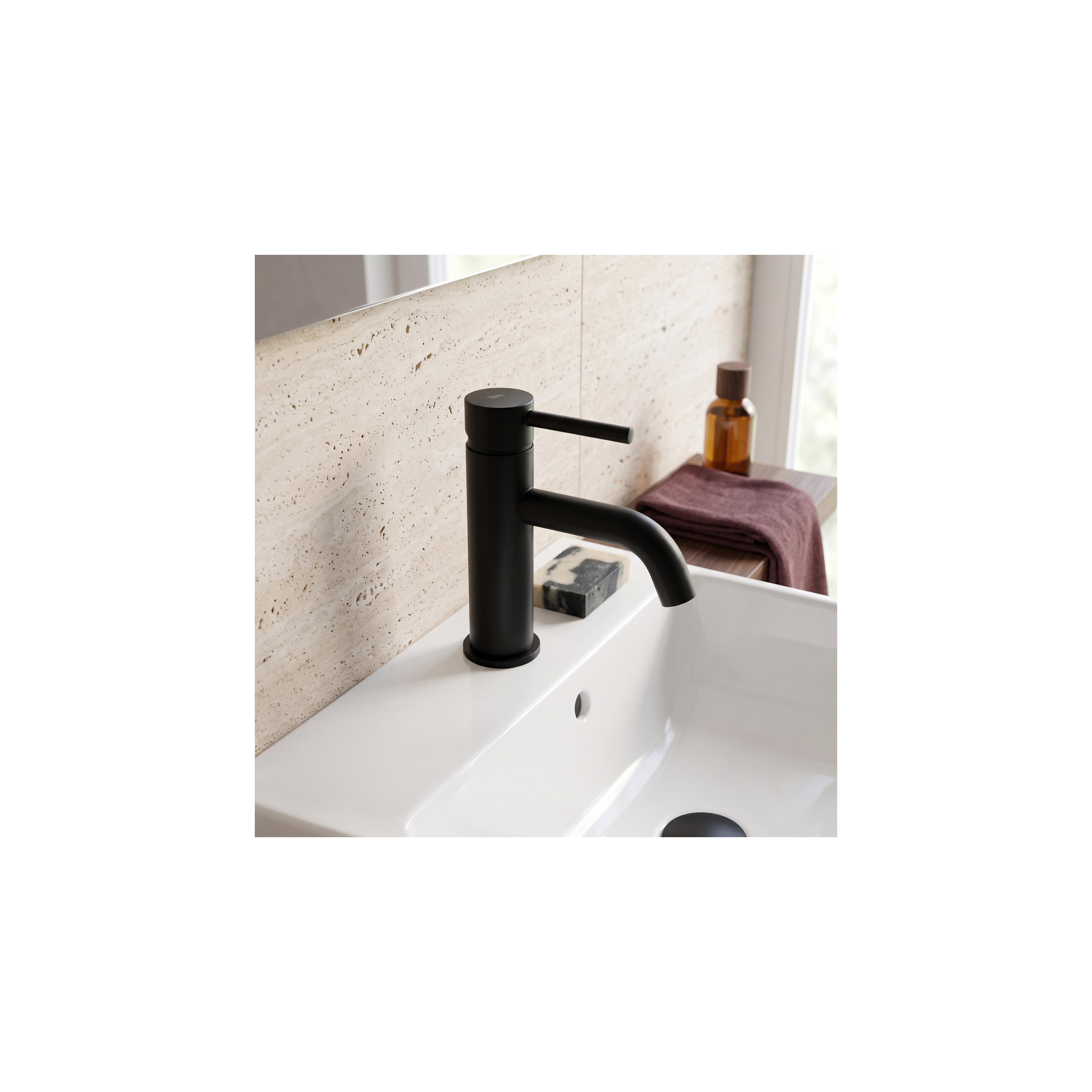 Washbasin faucet with bidetta Rea Lungo Black