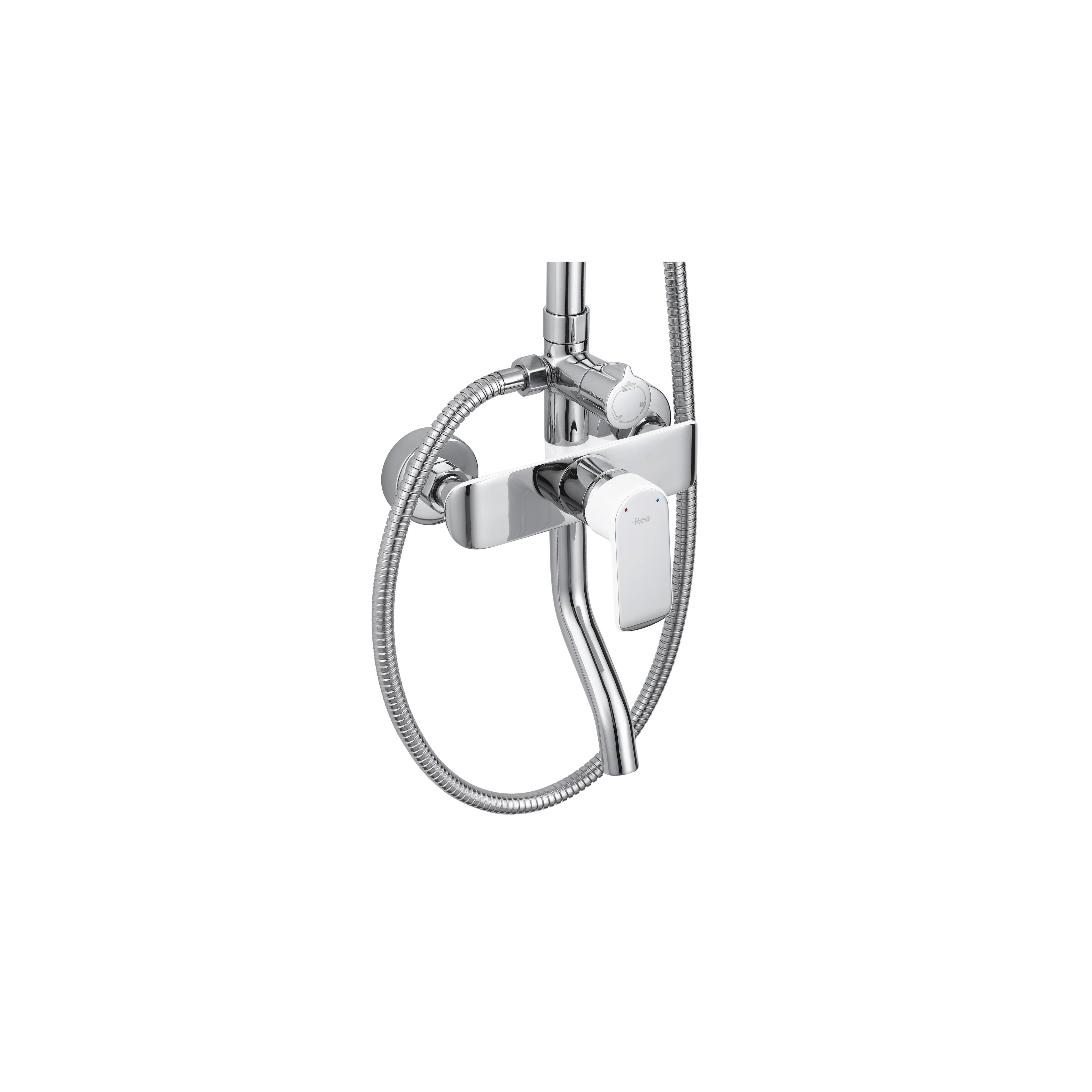 Sprchový set REA BLOOM WHITE CHROME