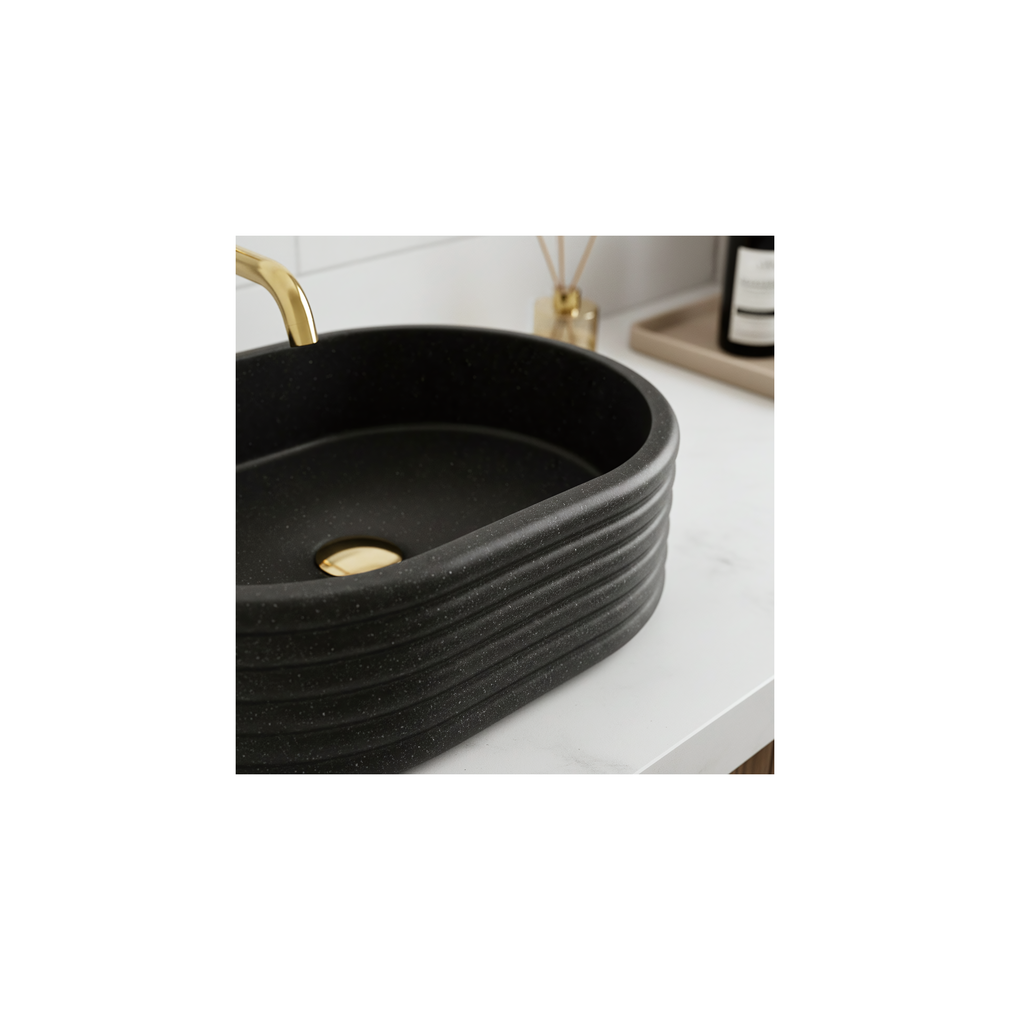 Countertop Basin Rea Nicoletta Black