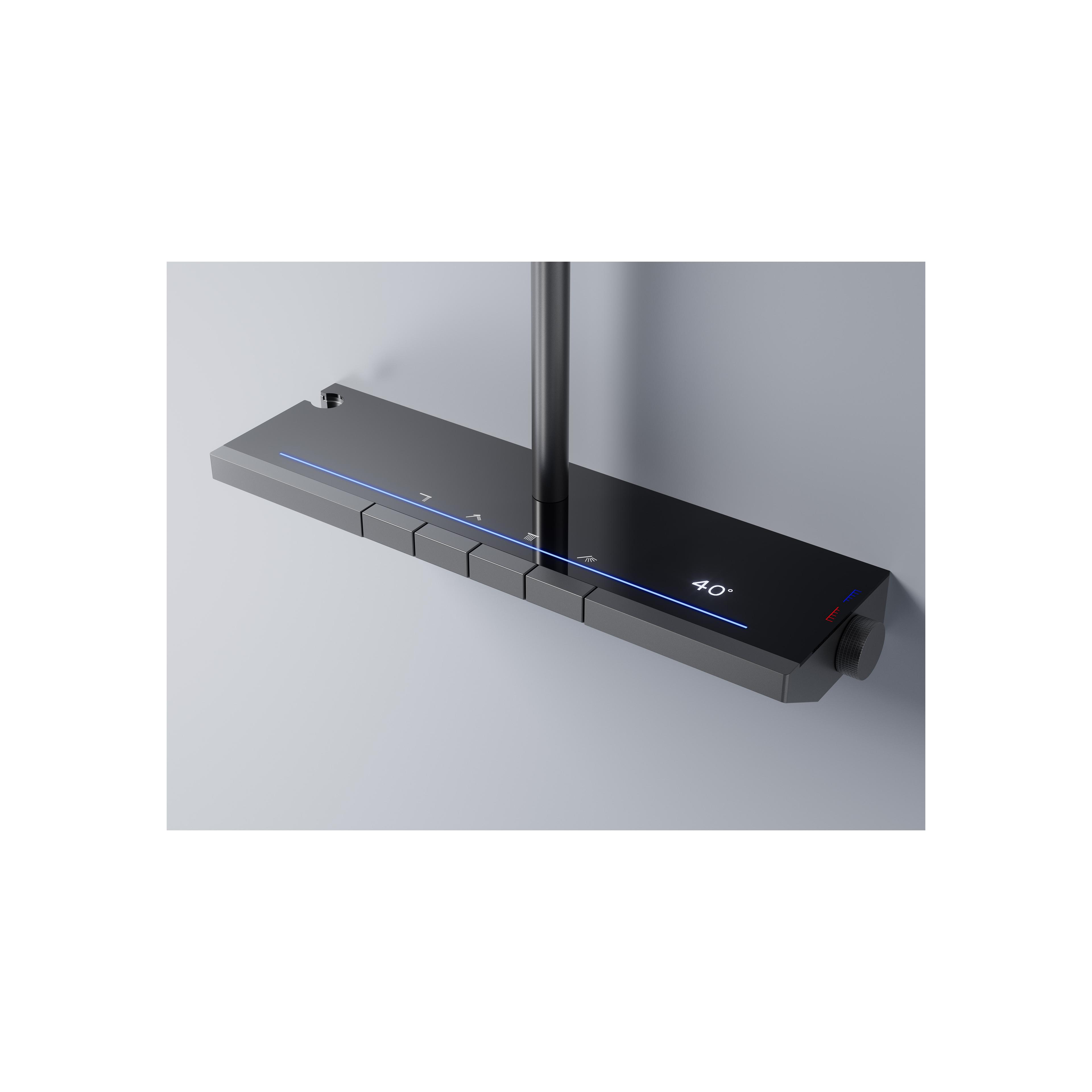 Shower set with thermostat REA Pedro Titanium