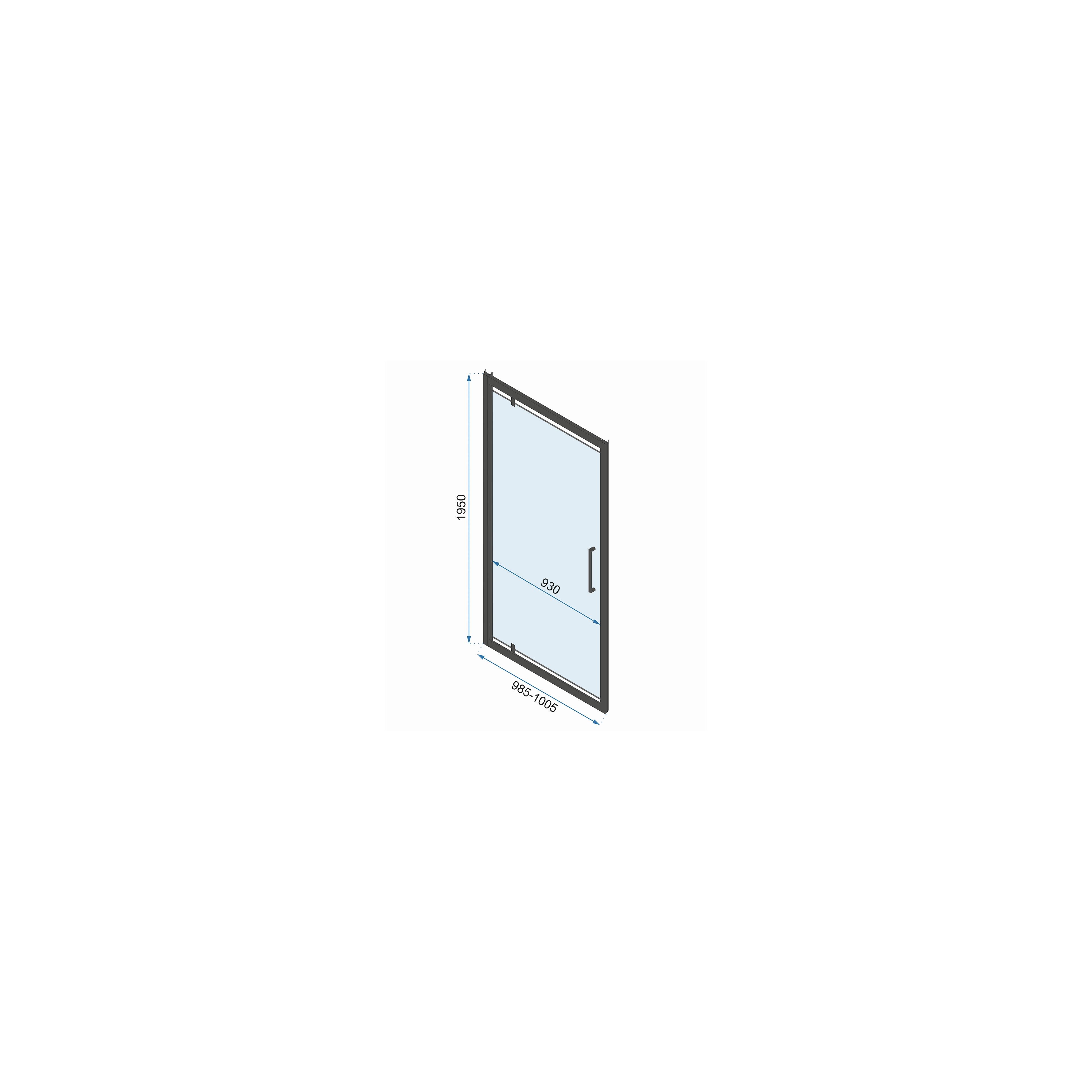 Cabina dus REA Rapid Swing Chrome
