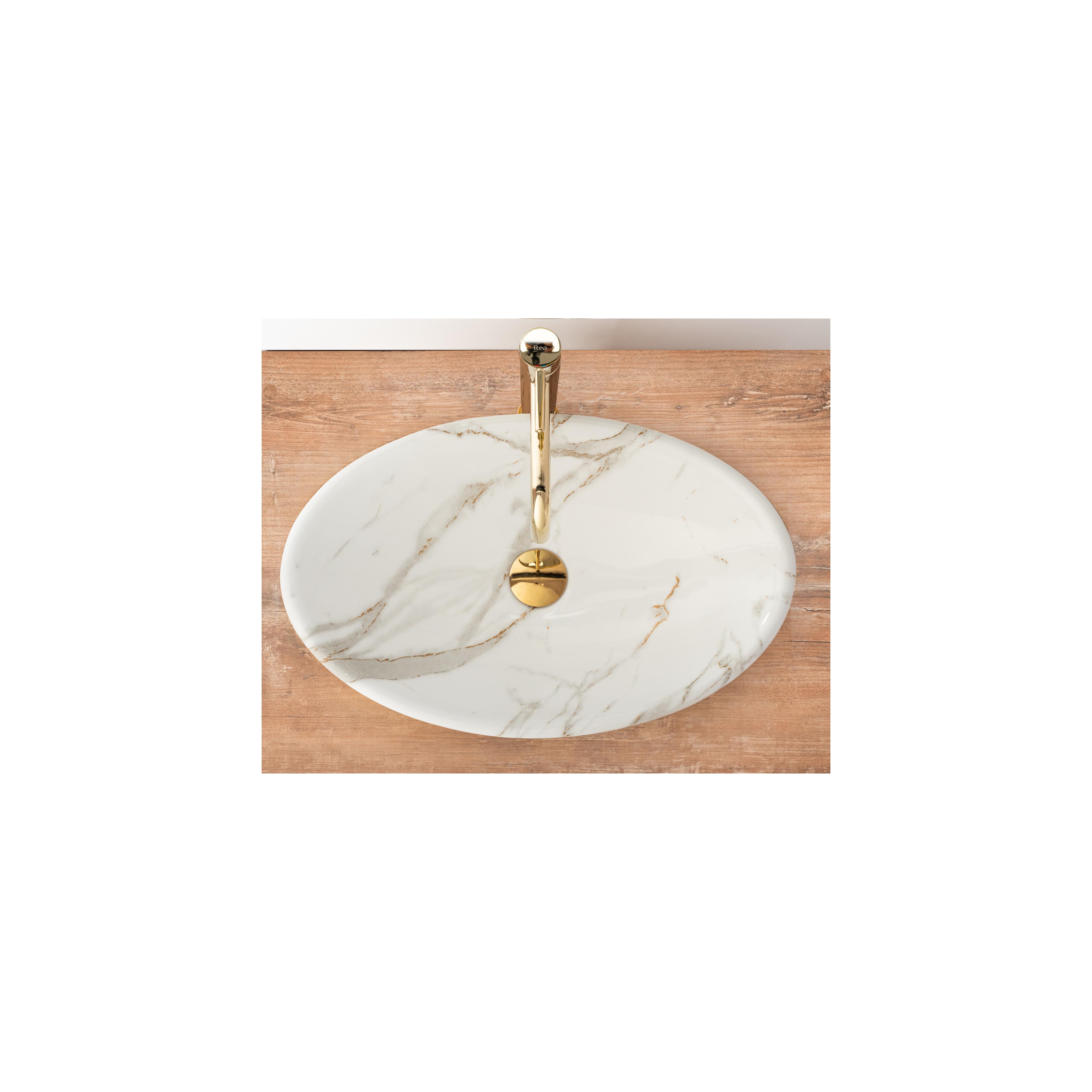 REA Pamela Pamela Aiax Shiny countertop izlietne