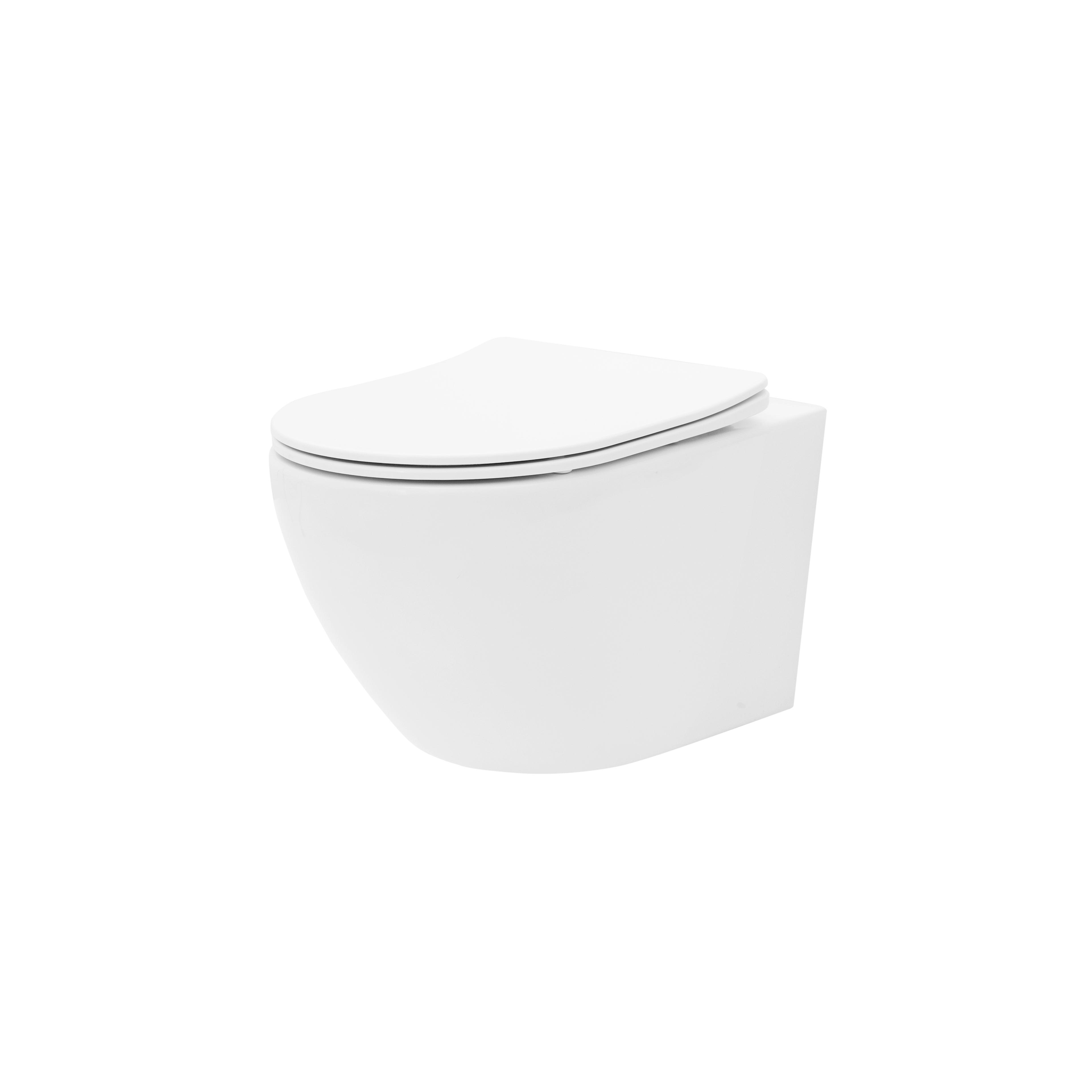 Komplekts: Carlo plakanais mini tualetes pods bez malas + Carlo Mini Bidet