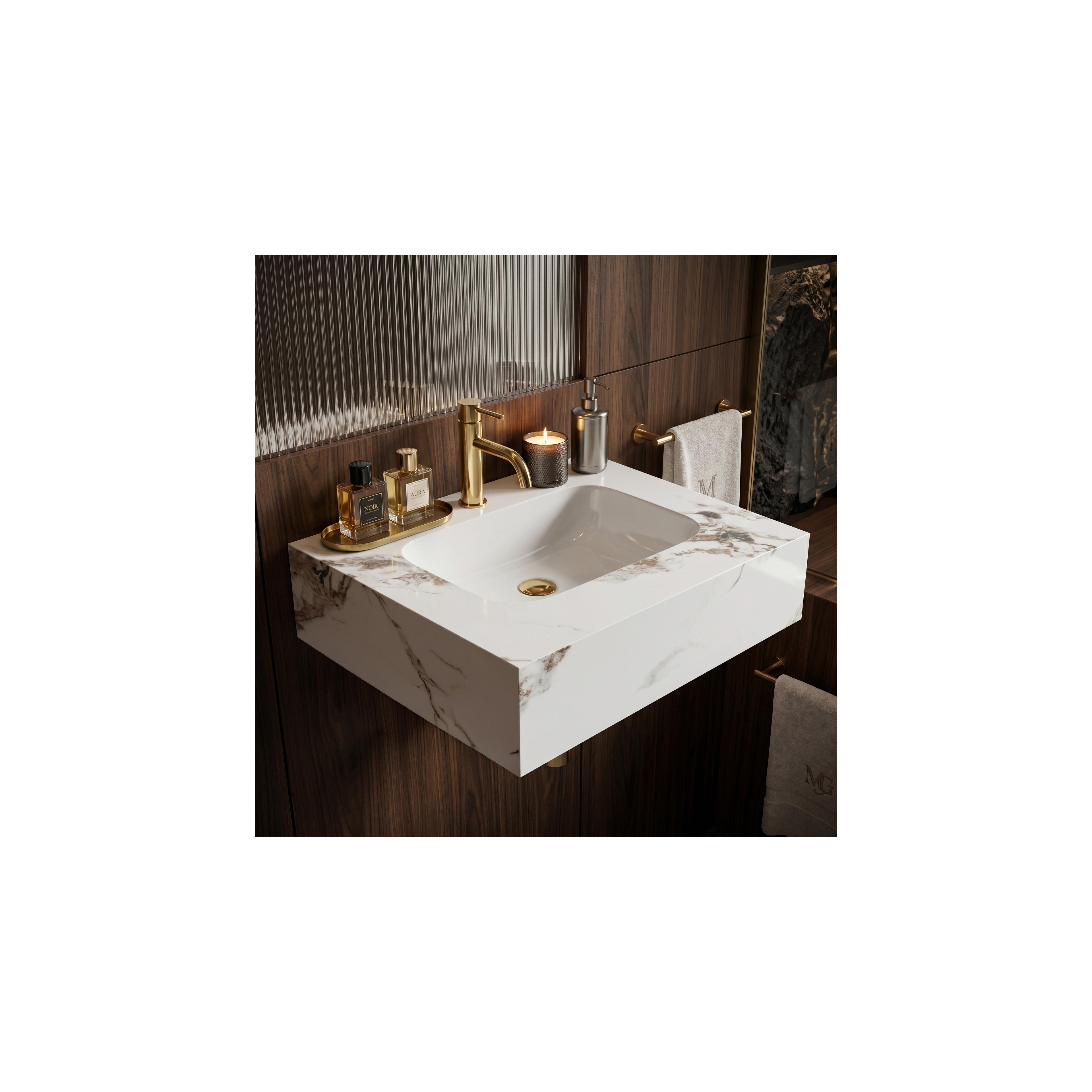 Wall-hung washbasin REA Aresa Cold Jade 60