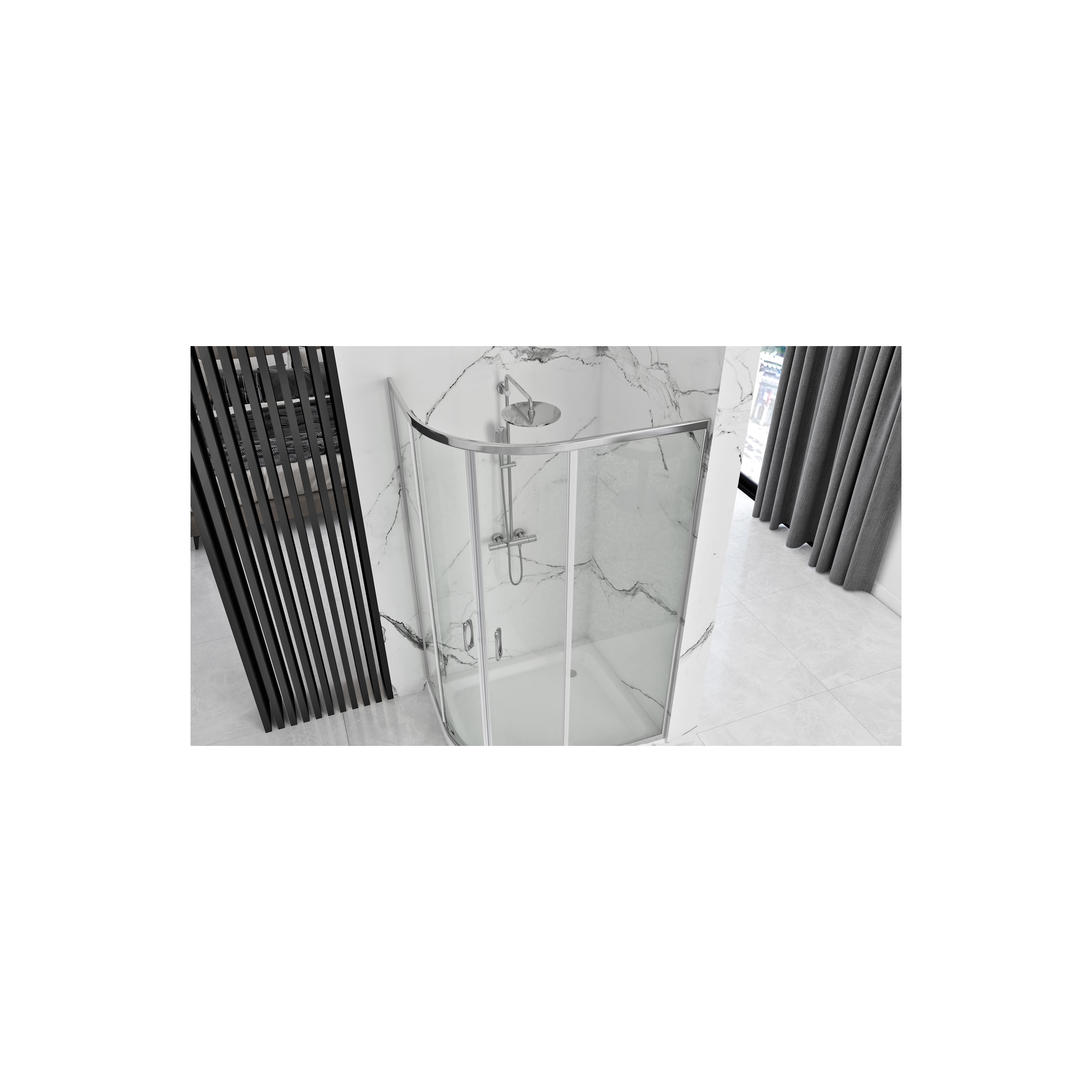 Cabina dus REA Look Chrome 80x100 + Cada de duș Look White