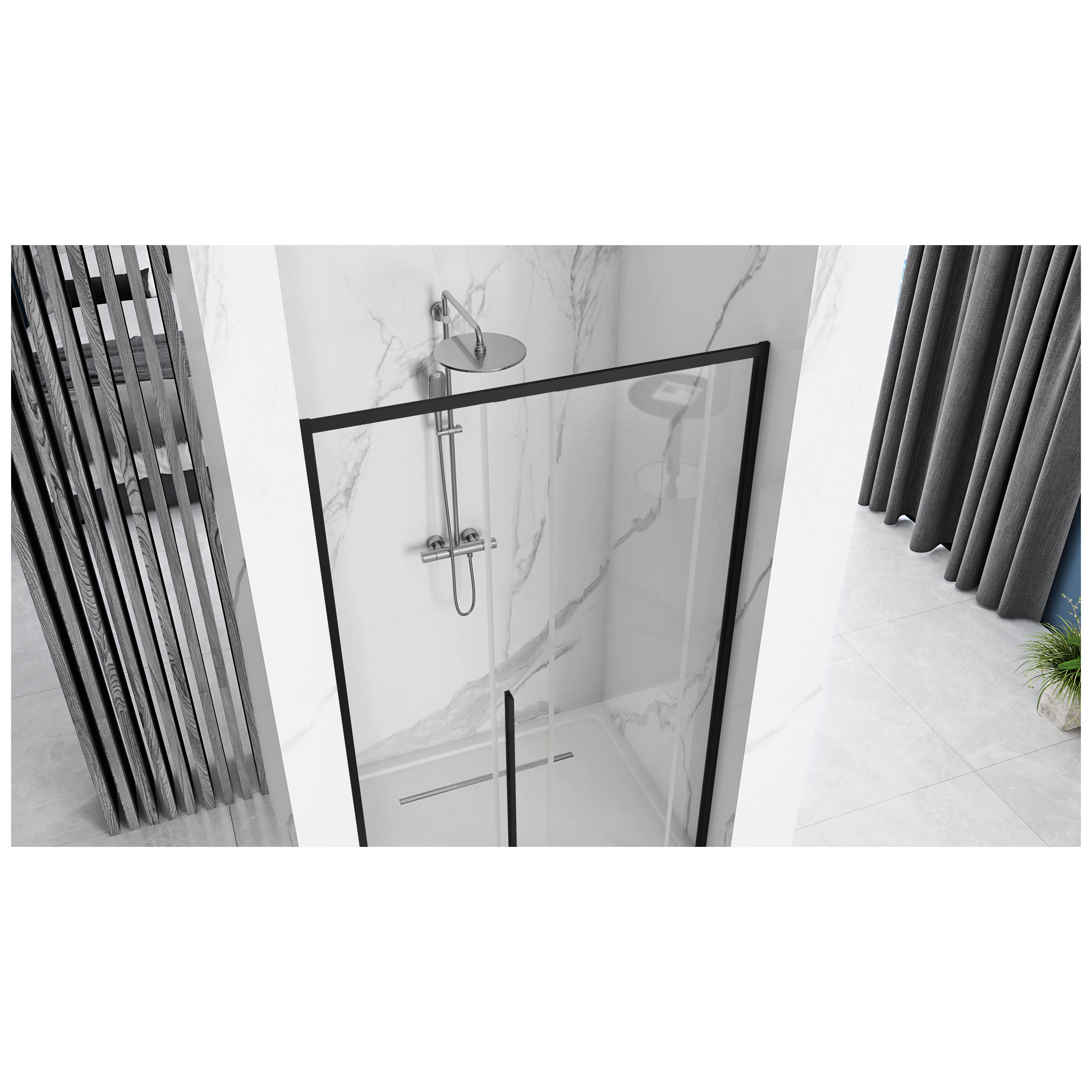 Usa pentru dus SOLAR BLACK MAT 120