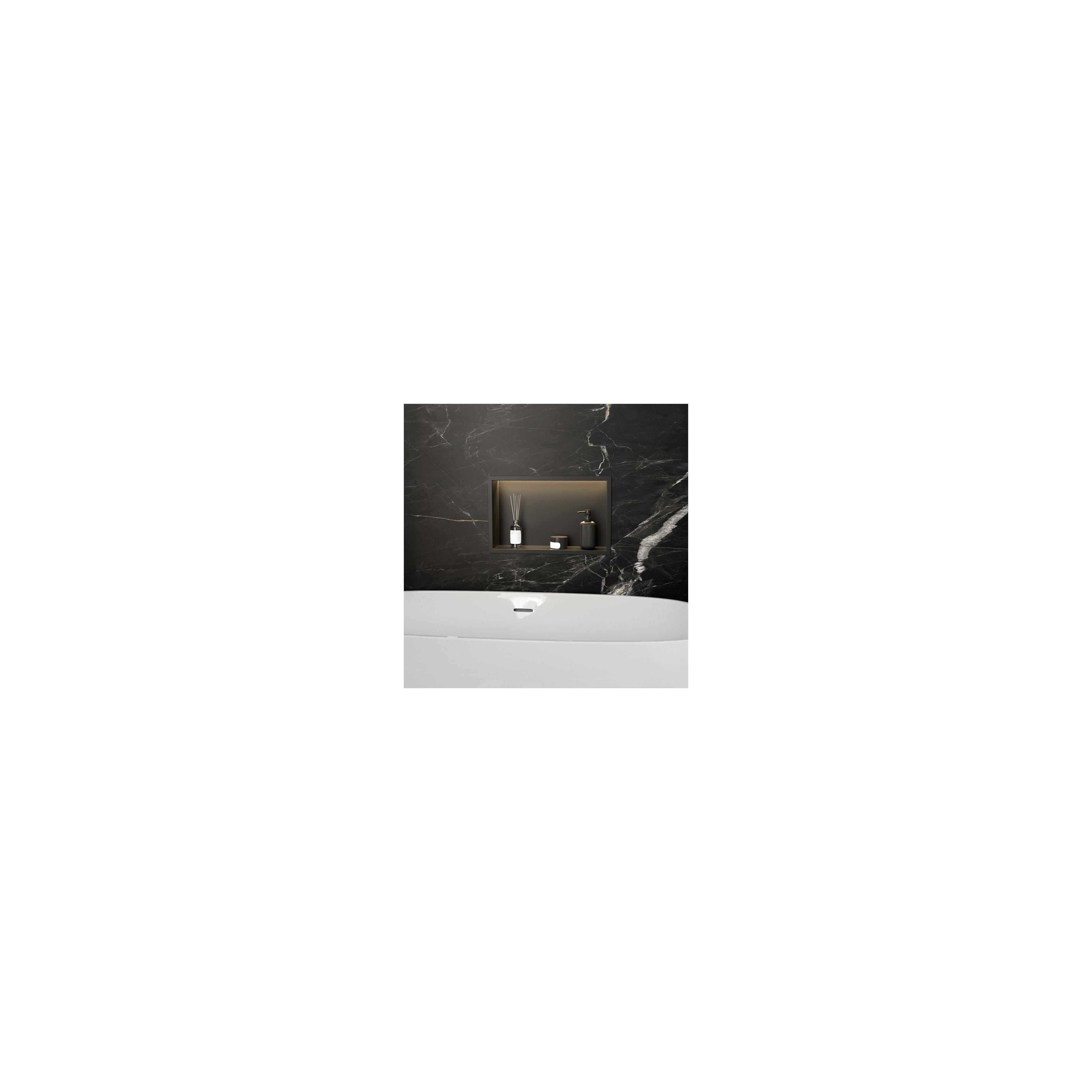 REPISA DE BAÑO EMPOTRADA LED 30x45 black