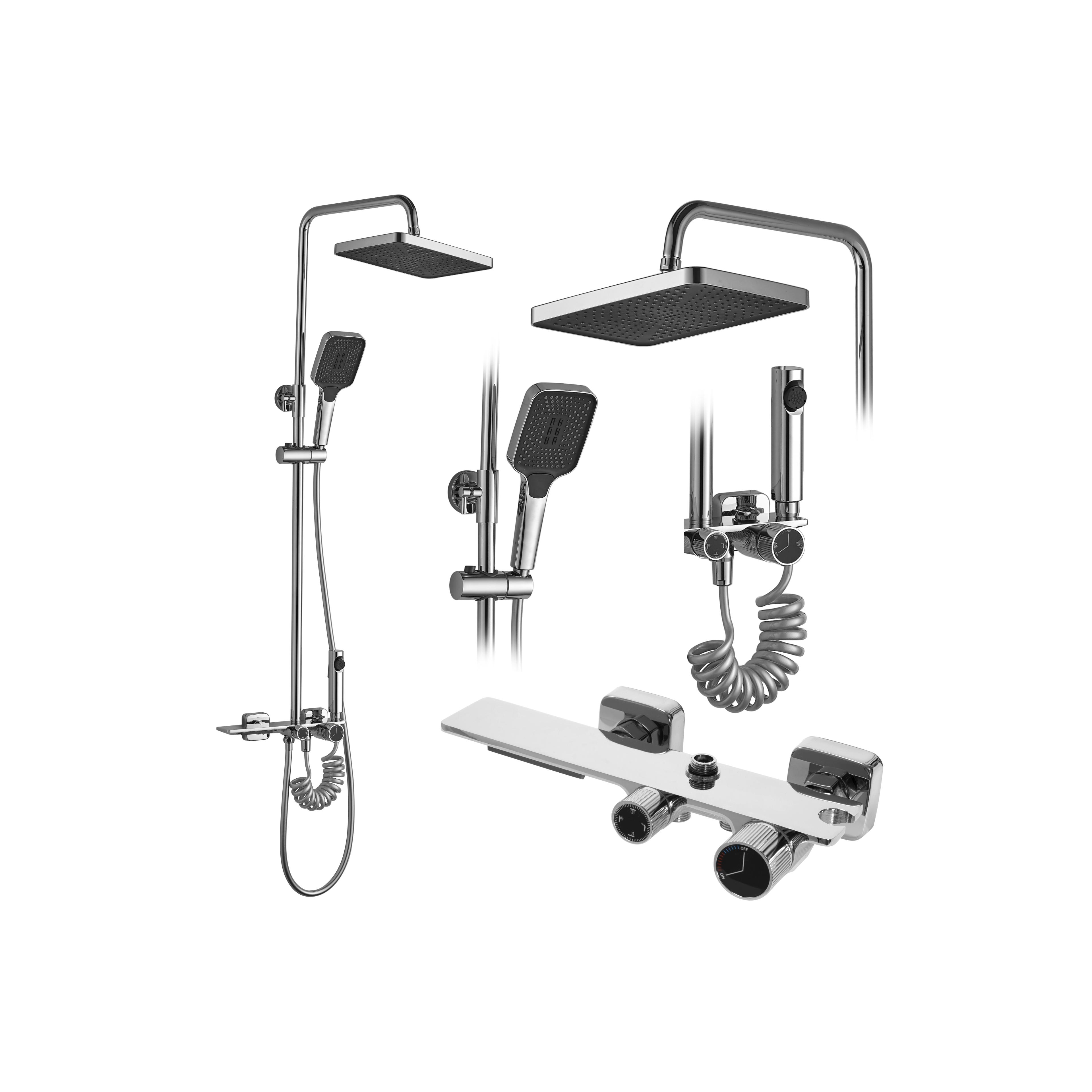 Kit de douche REA HELIX Chrom