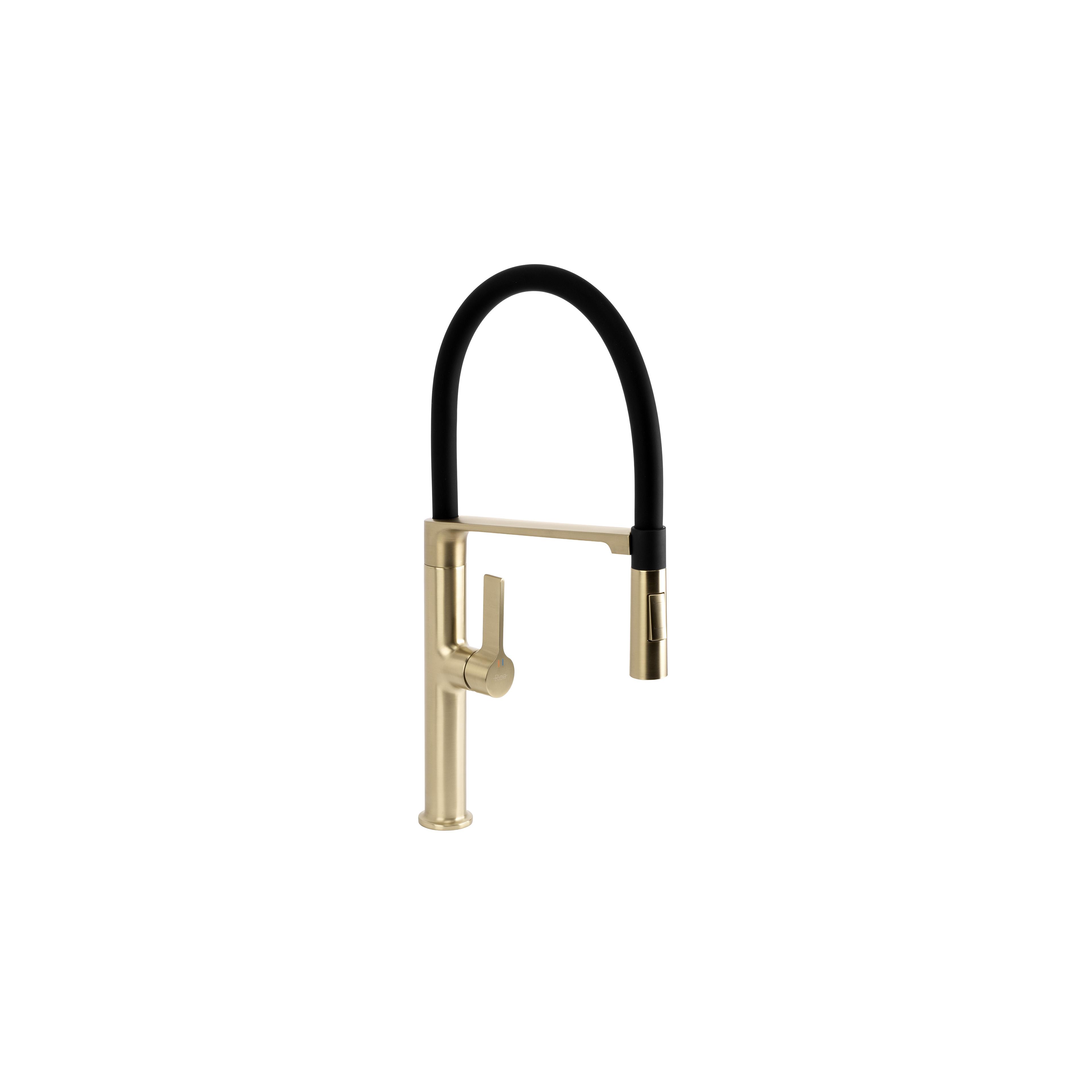 Kitchen faucet REA Lago Brush Gold