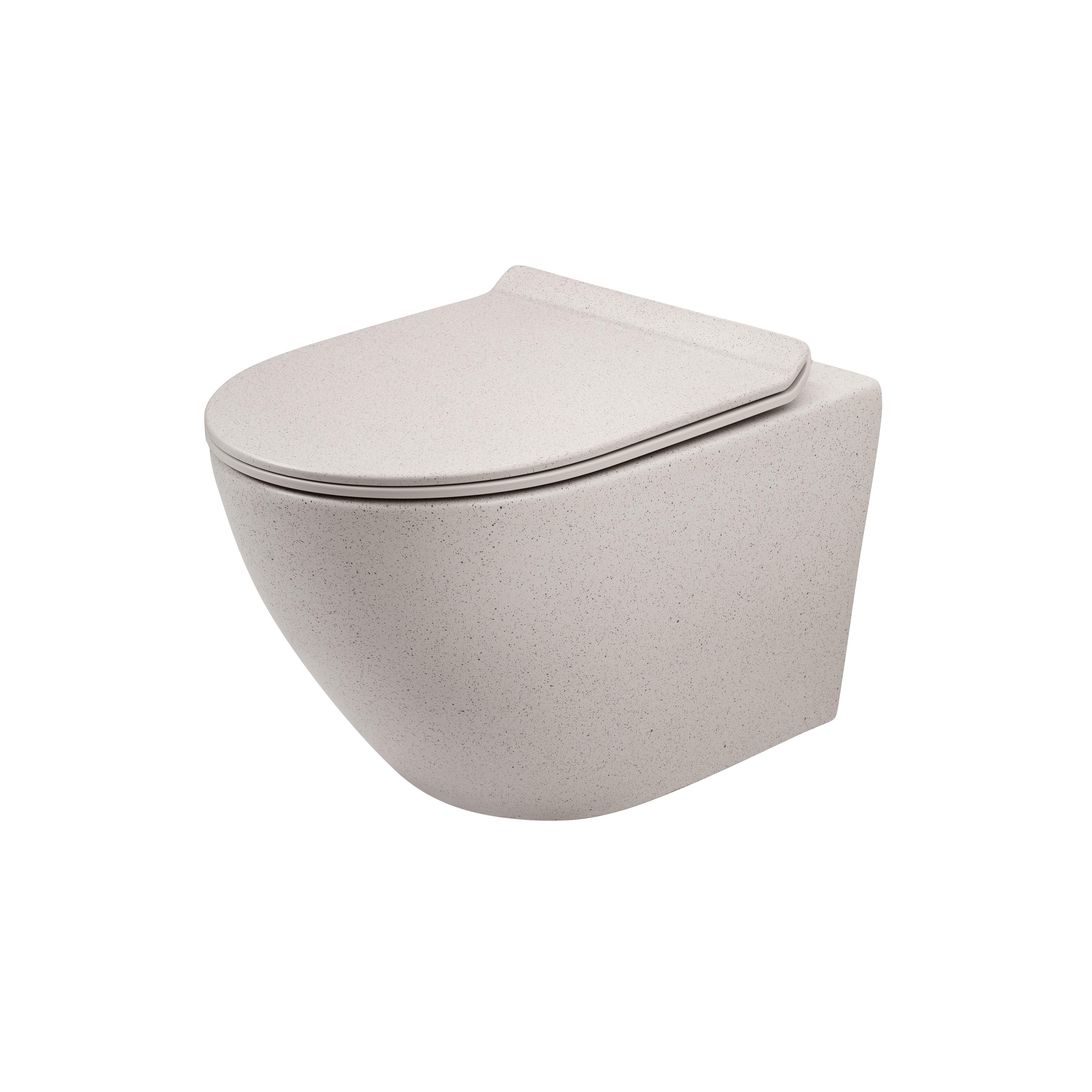 toilet bowl REA Carlo Mini Rimless Ecru