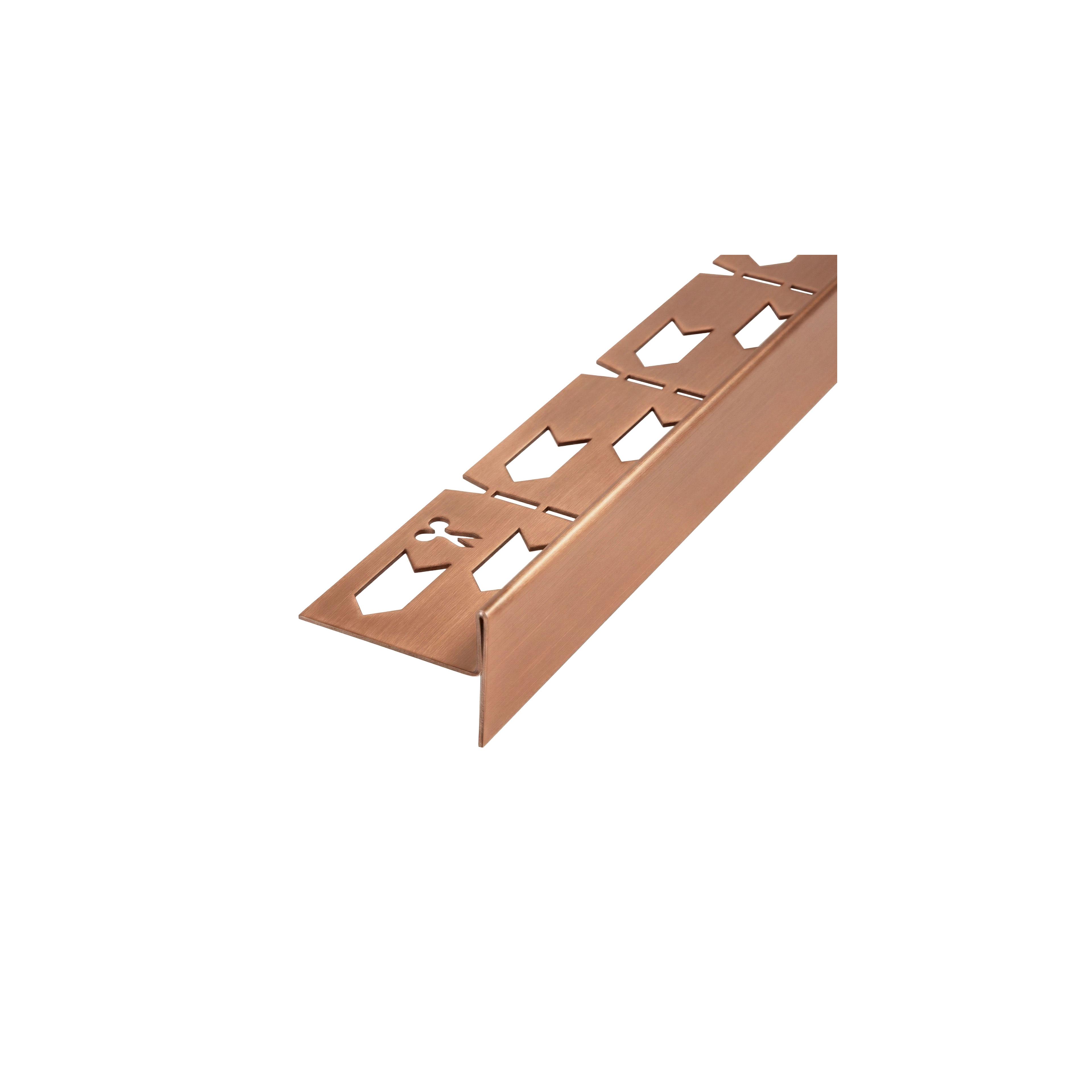 Profil de panta cadita de dus 120cm Brush Copper